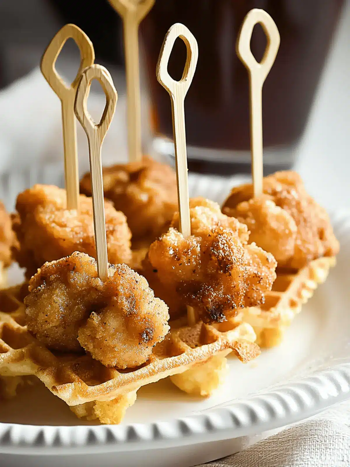 Chicken and Waffle Skewers: A Fun Twist on a Classic Favorite 2 Chicken and Waffle Skewers