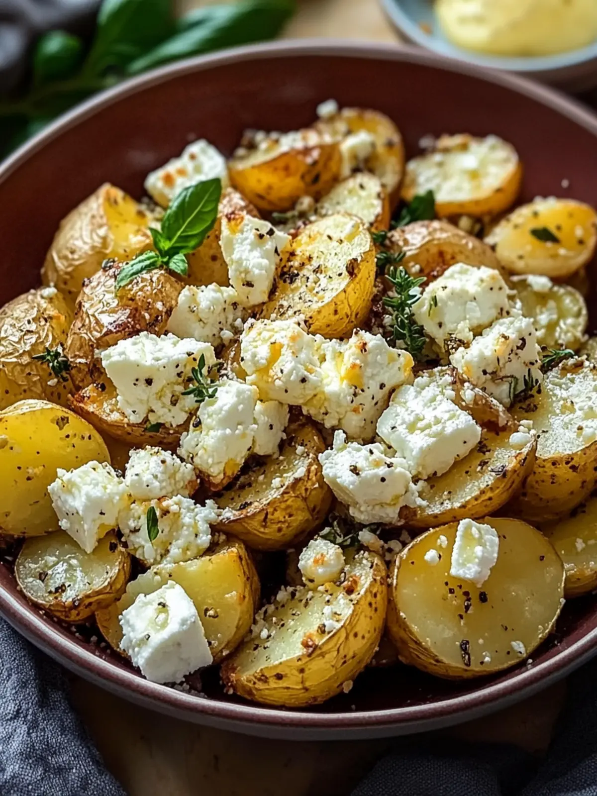 Baked Feta Potatoes