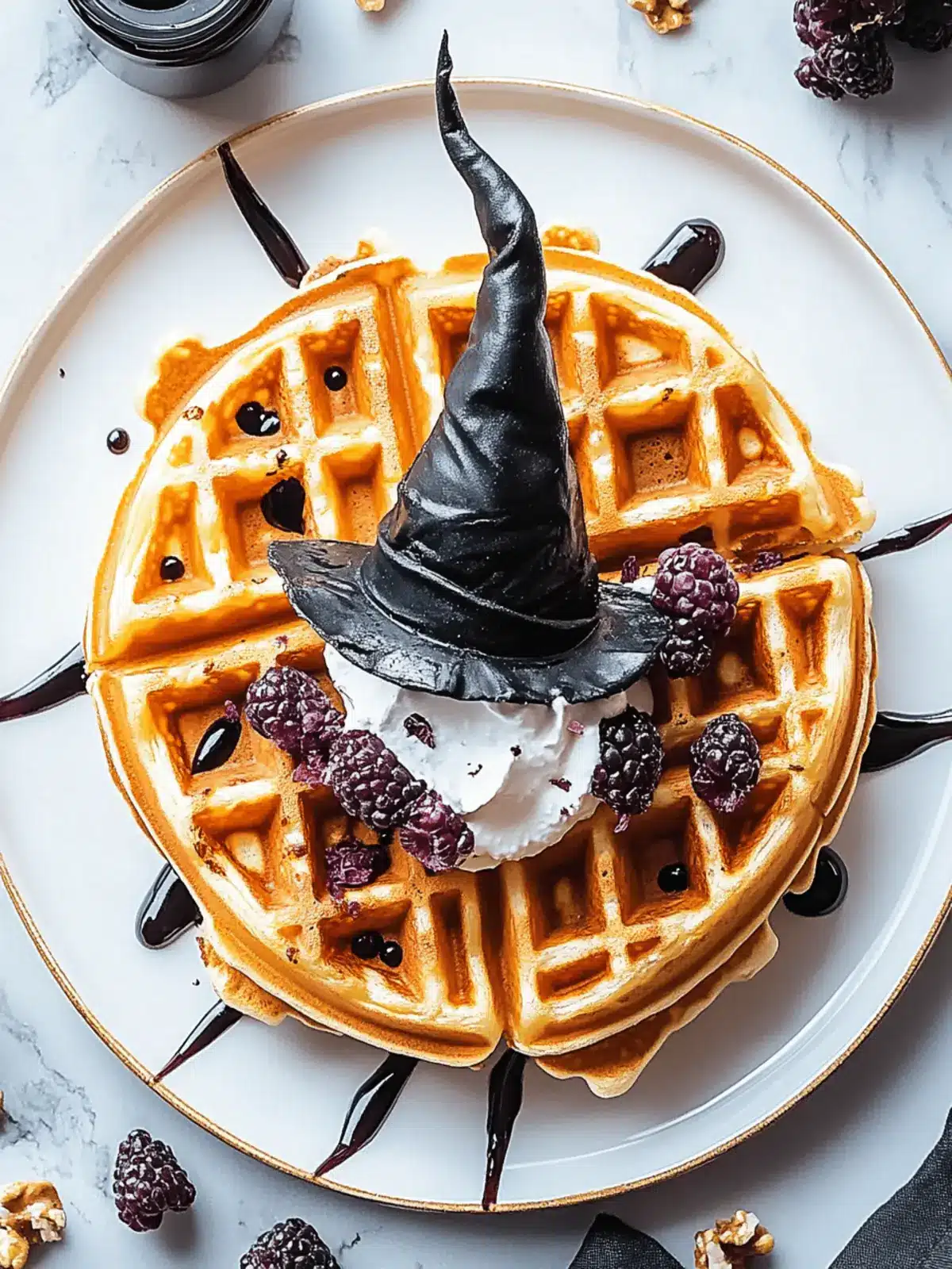 Create Magical Mornings with Witch Hat Waffles Today 4 Witch Hat Waffles