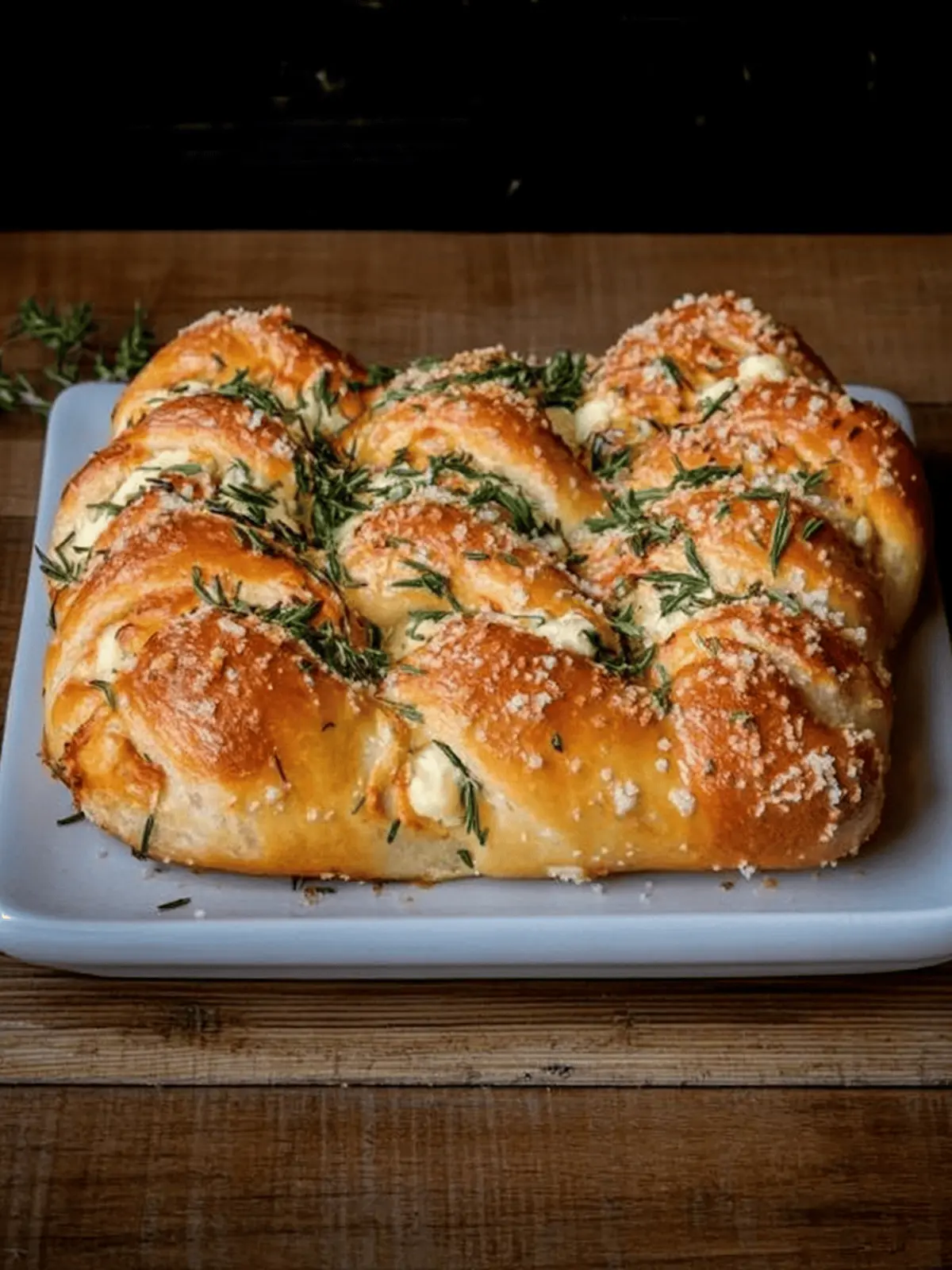 Mozzarella Stuffed Rosemary Parmesan Soft Pretzels
