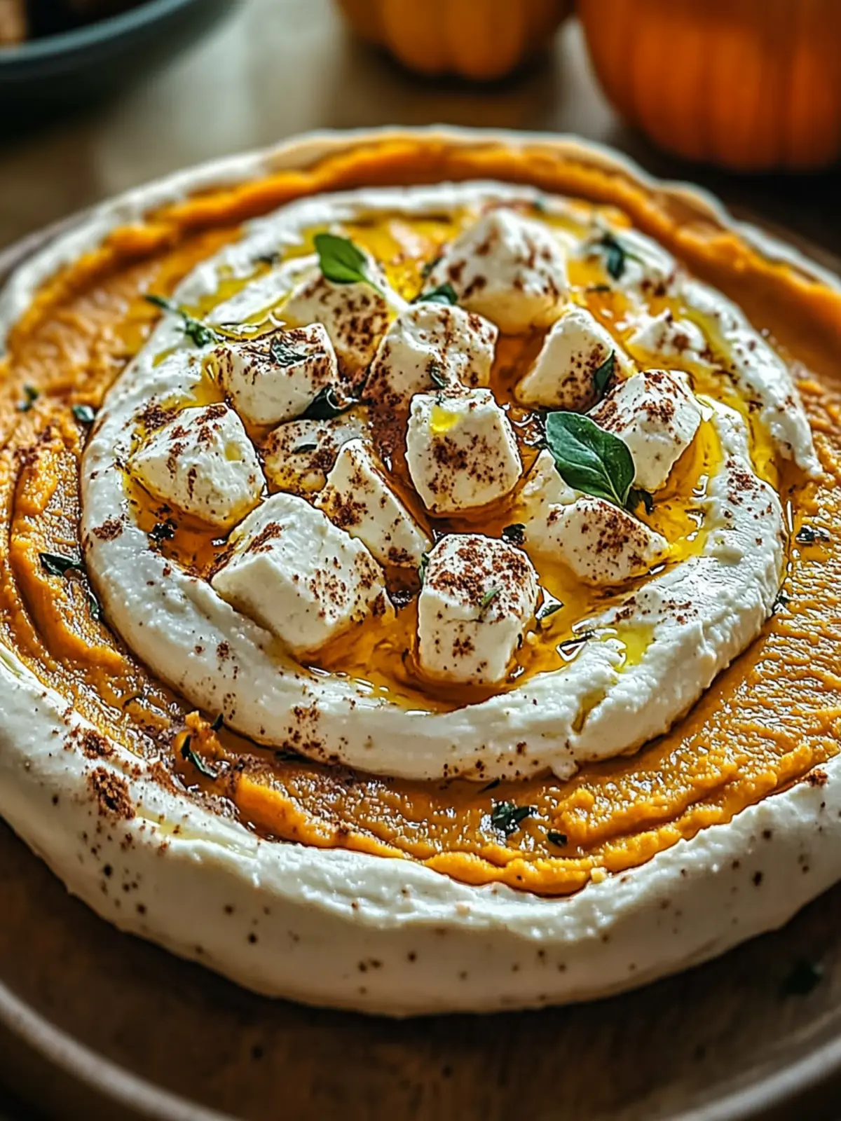 Creamy Pumpkin Whipped Feta Dip for Cozy Fall Gatherings 2 Pumpkin Whipped Feta