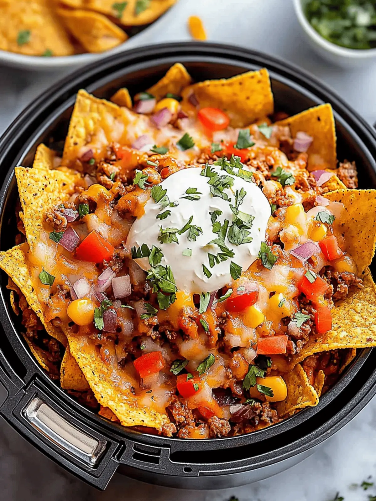 Satisfying Air Fryer Nachos: Quick, Crunchy Comfort Food 3 Air Fryer Nachos