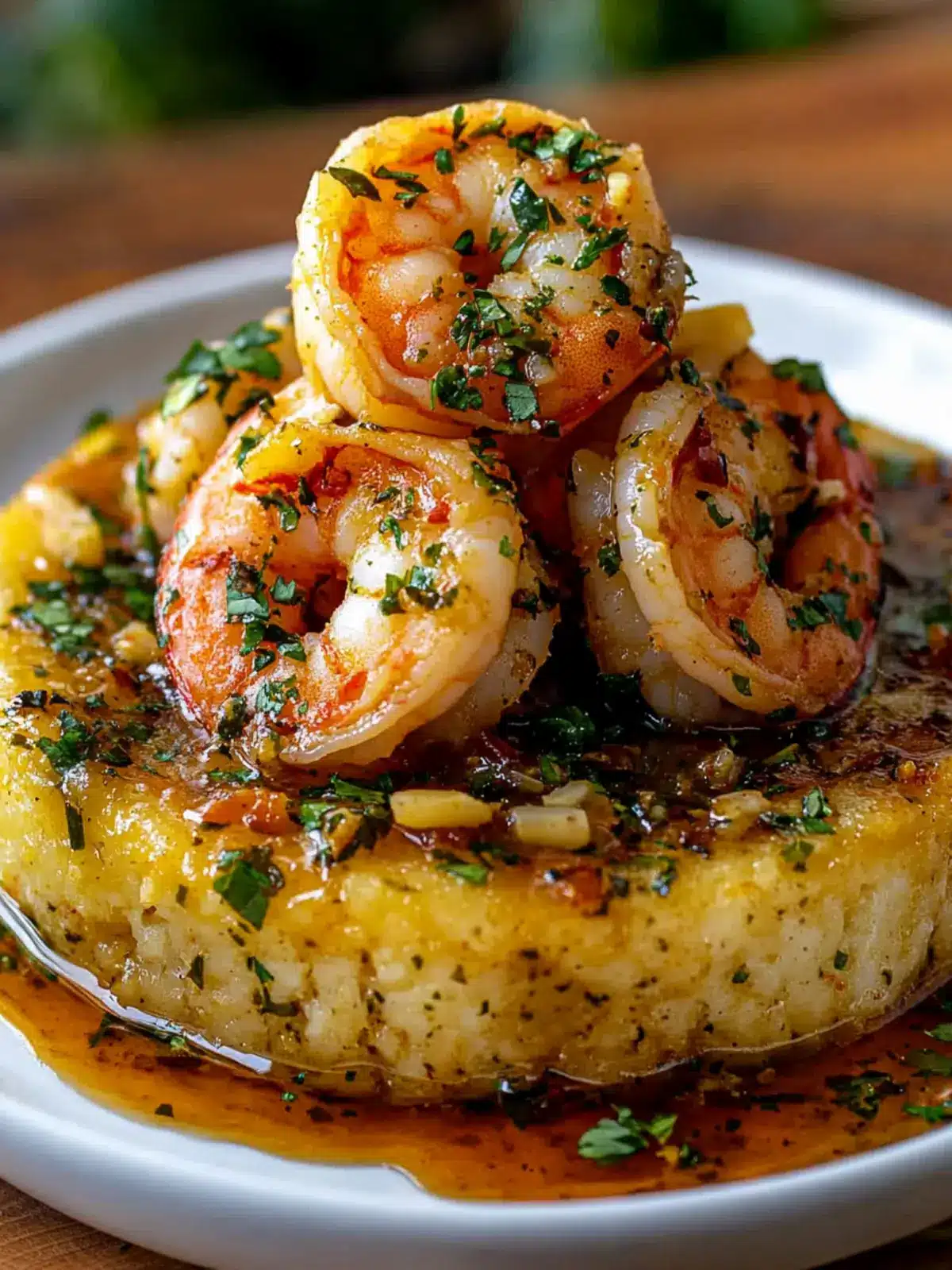 Garlic Shrimp Mofongo