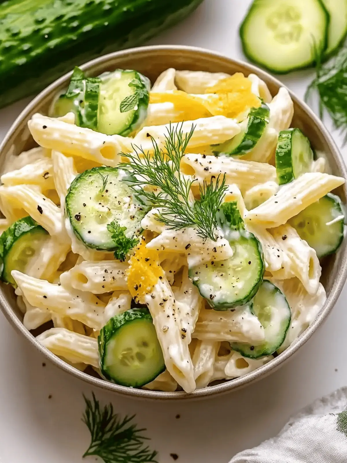 Delicious Cucumber Pasta Salad Perfect for Summer Picnics 4 Delicious Cucumber Pasta Salad Perfect for Summer Picnics