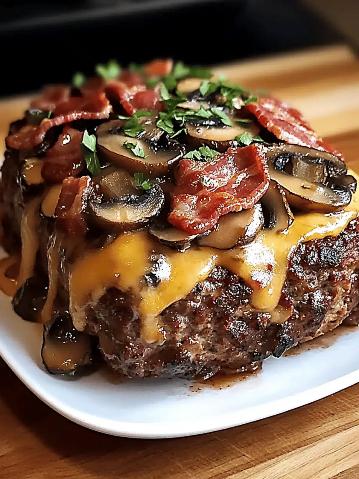 Swiss Bacon Mushroom Meatloaf Comfort Food Redefined 3 Swiss Bacon Mushroom Meatloaf