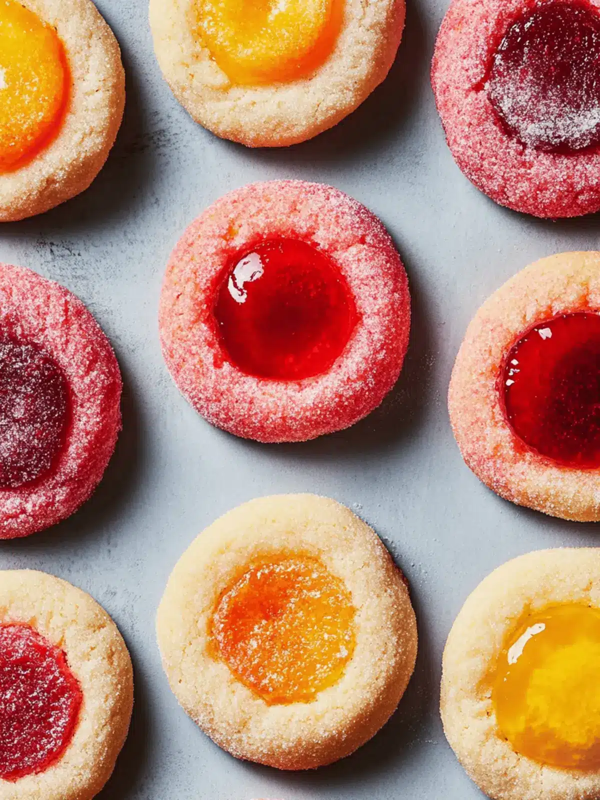 Tutti-Frutti Thumbprint Cookies: Sweet Colors for Every Occasion 2 Tutti-Frutti Thumbprint Cookies