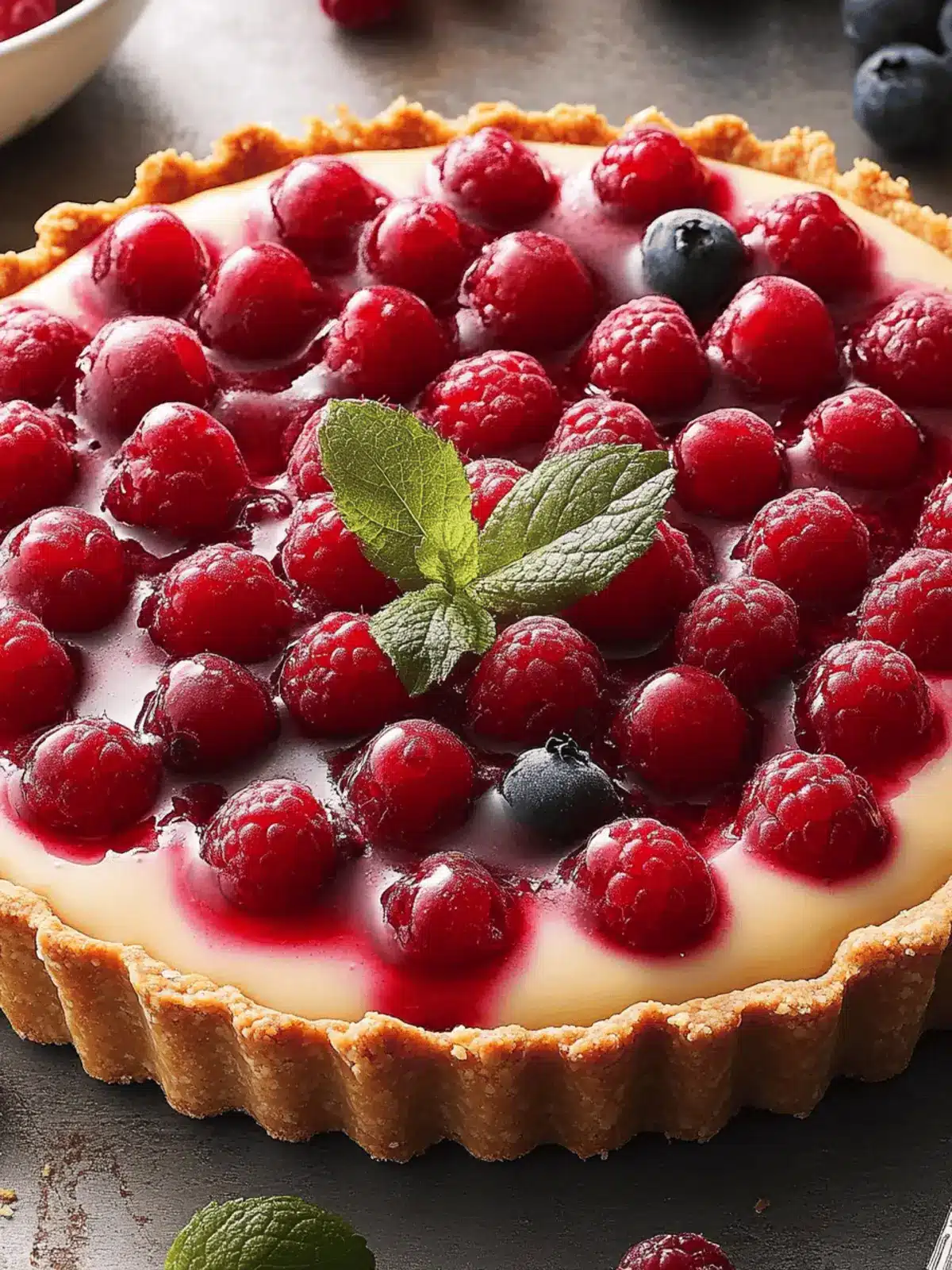 Delightful Summertime Berry Crust Tart with Vanilla Cream 4 Summertime Berry Crust Tart