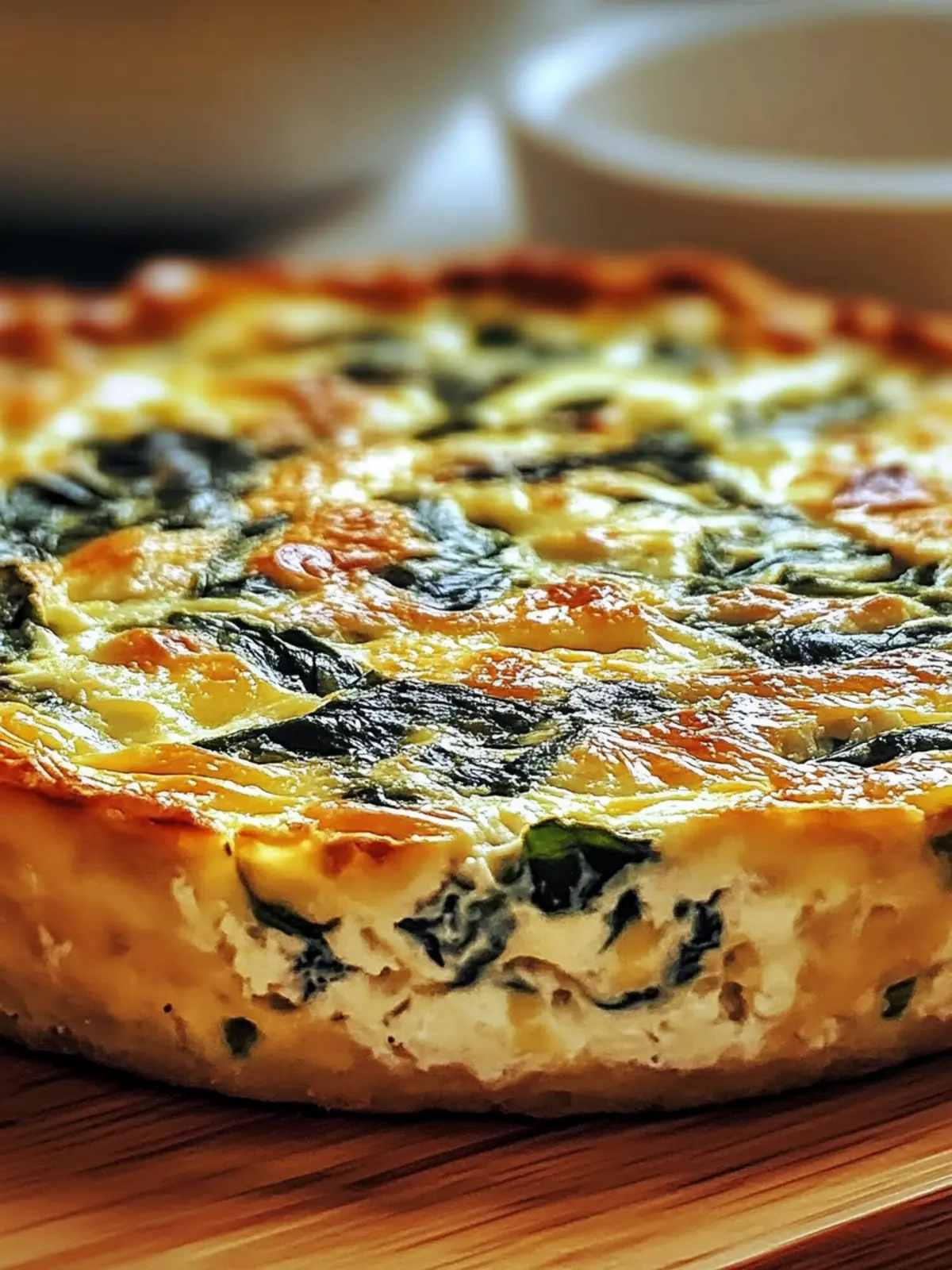 Savory Cottage Cheese and Spinach Crustless Quiche Delight 3 Cottage Cheese and Spinach Crustless Quiche