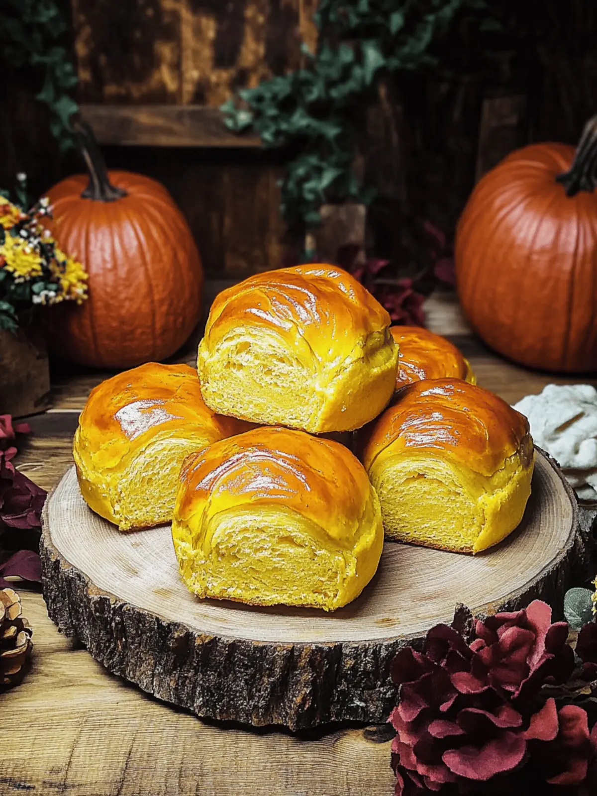 Soft Pumpkin Rolls with Whipped Butter: Fall's Coziest Treat 4 Soft Pumpkin Rolls