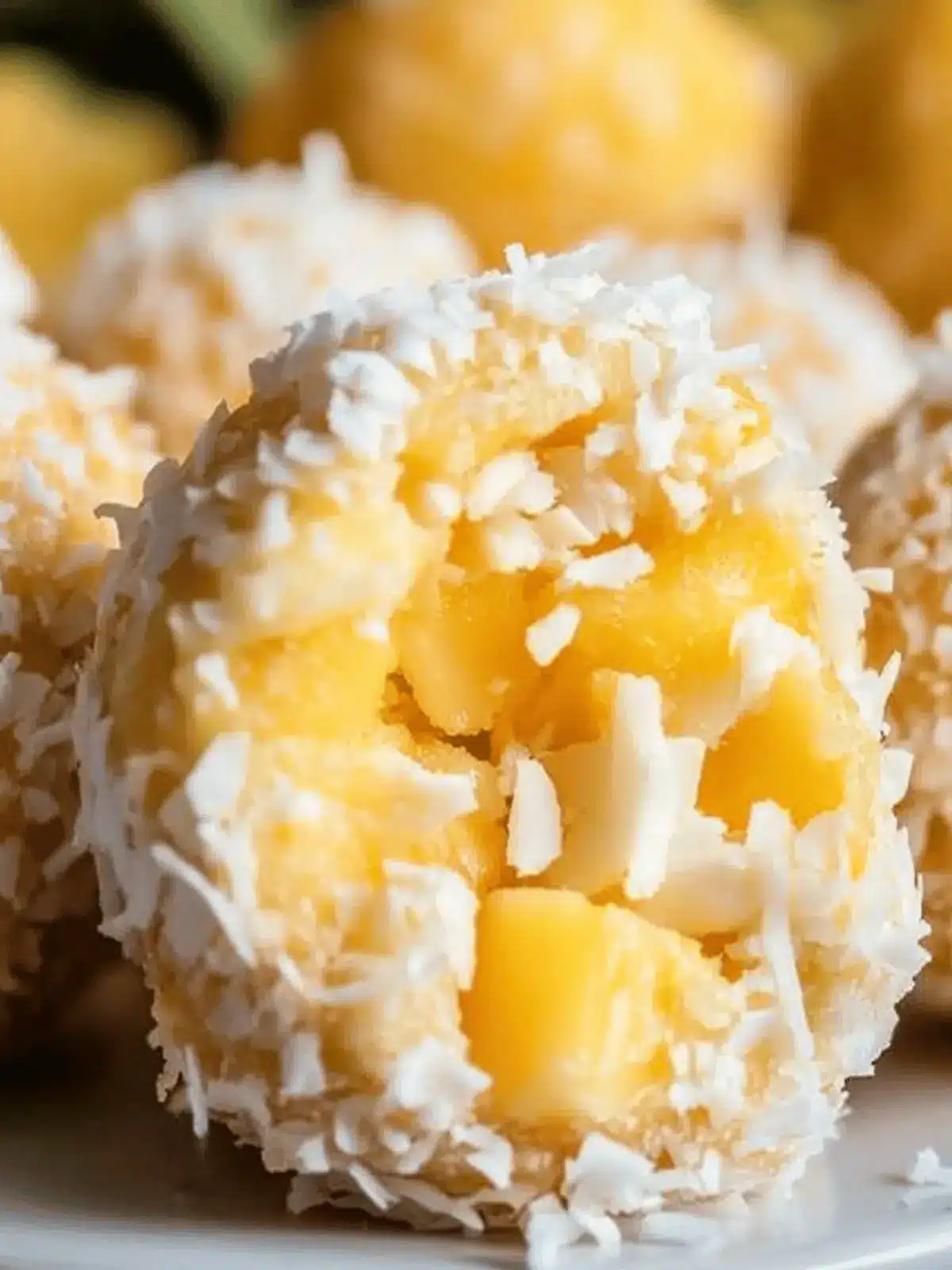 Tropical Pineapple Coconut Balls for a No-Bake Paradise 3 Tropical Pineapple Coconut Balls