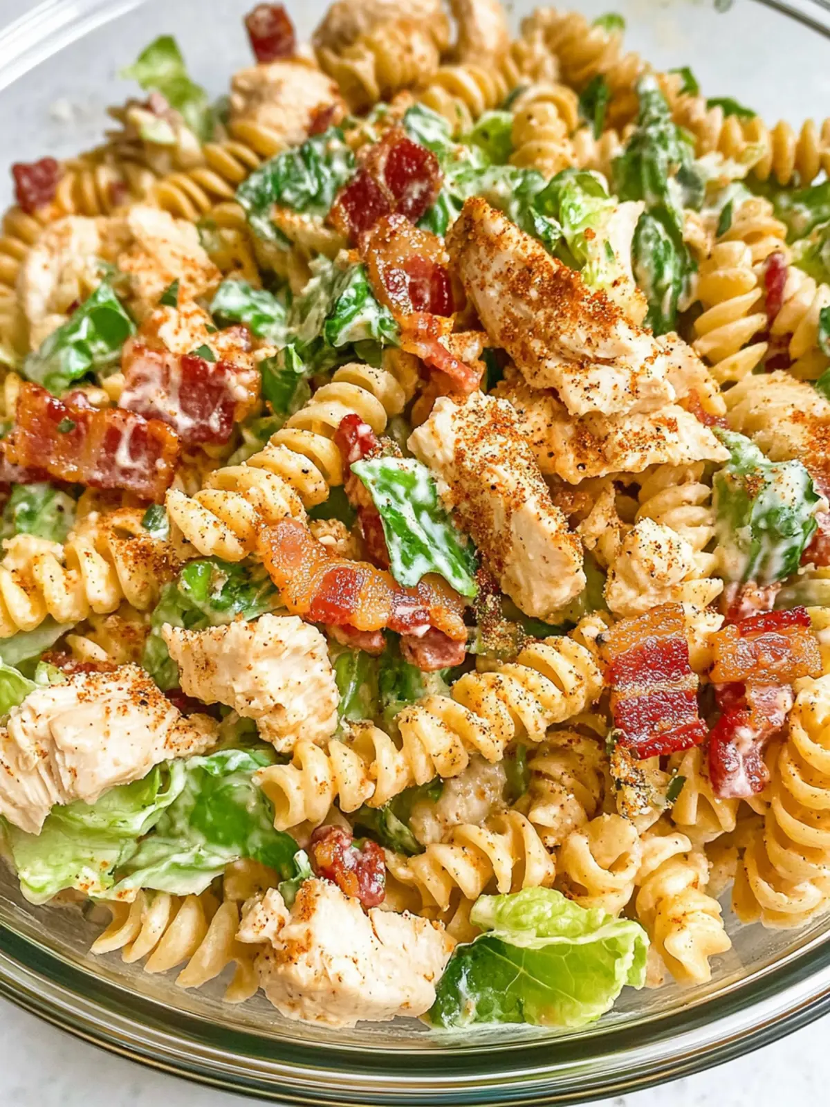 Ultimate Chicken Bacon Ranch Pasta Salad You ll Crave Everyday 4 Chicken Bacon Ranch Pasta Salad
