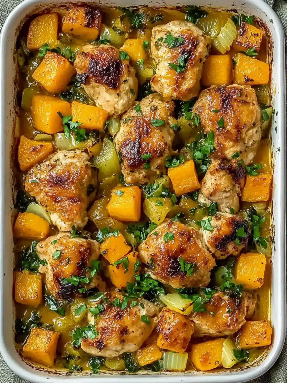Chicken Leek and Butternut Squash