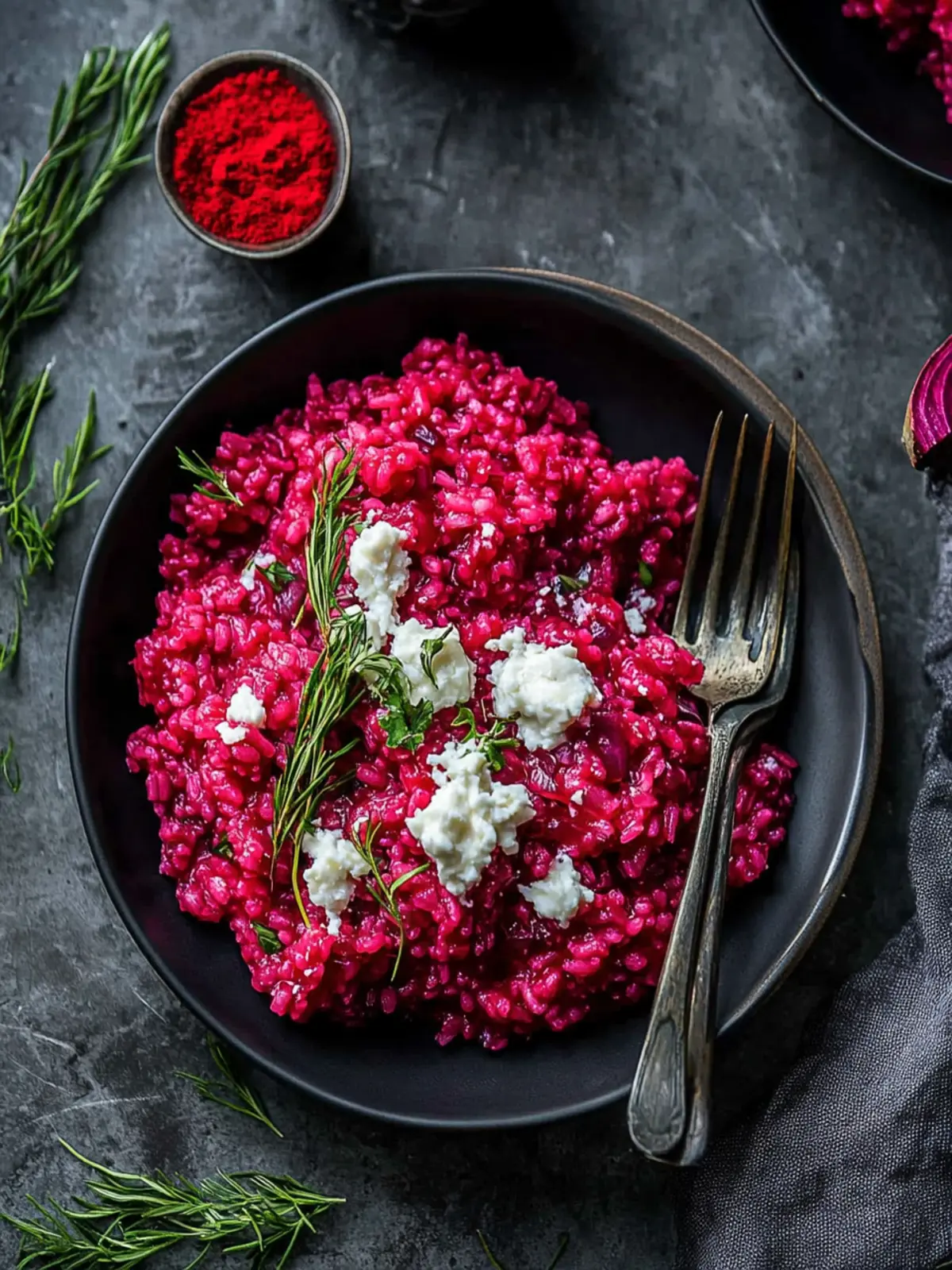 Savory Beet Risotto with Goat Cheese for Cozy Nights 2 Beet Risotto with Goat Cheese