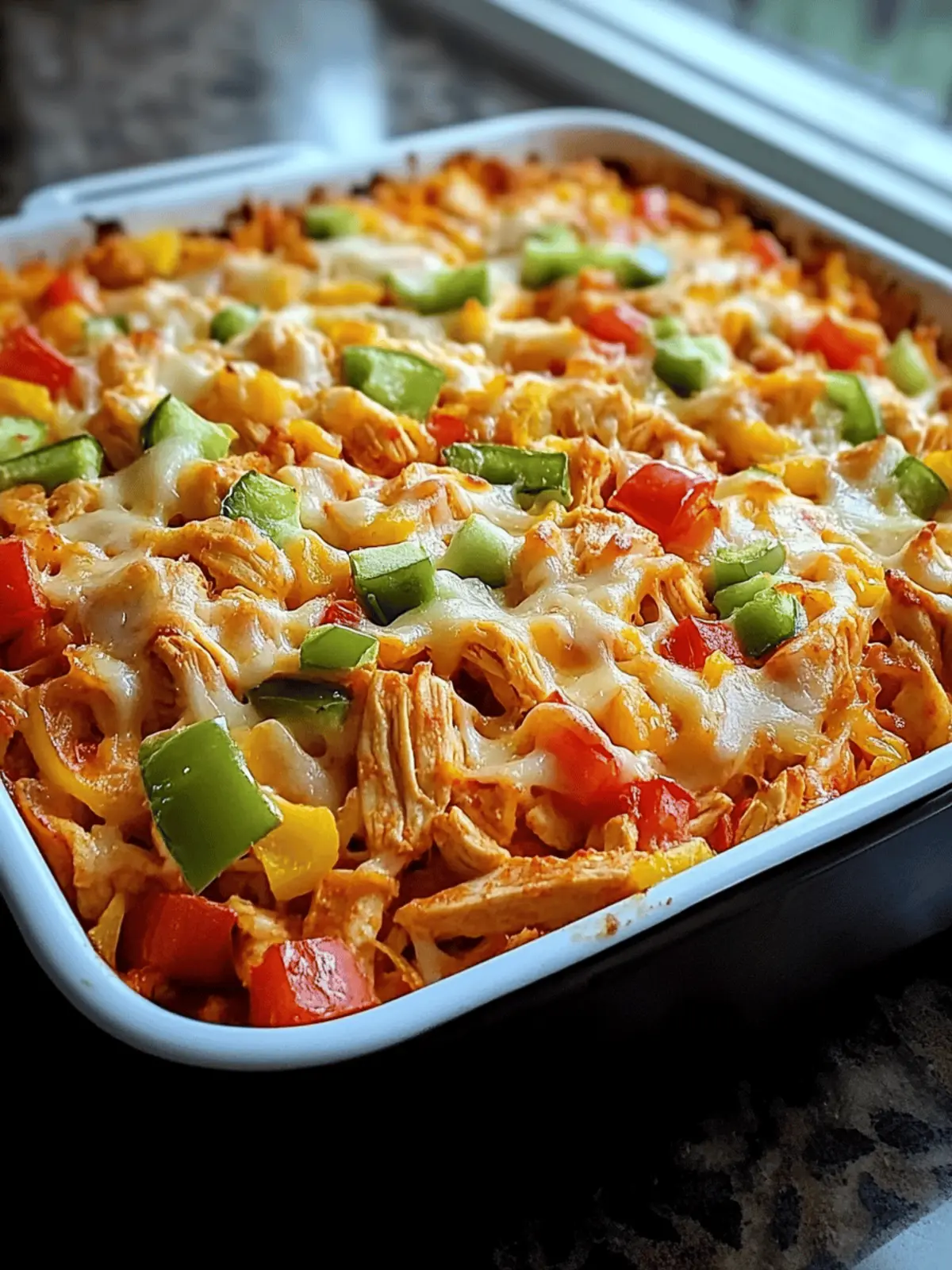 Fajita Chicken Casserole A Savory Tex-Mex Delight 2 Fajita Chicken Casserole