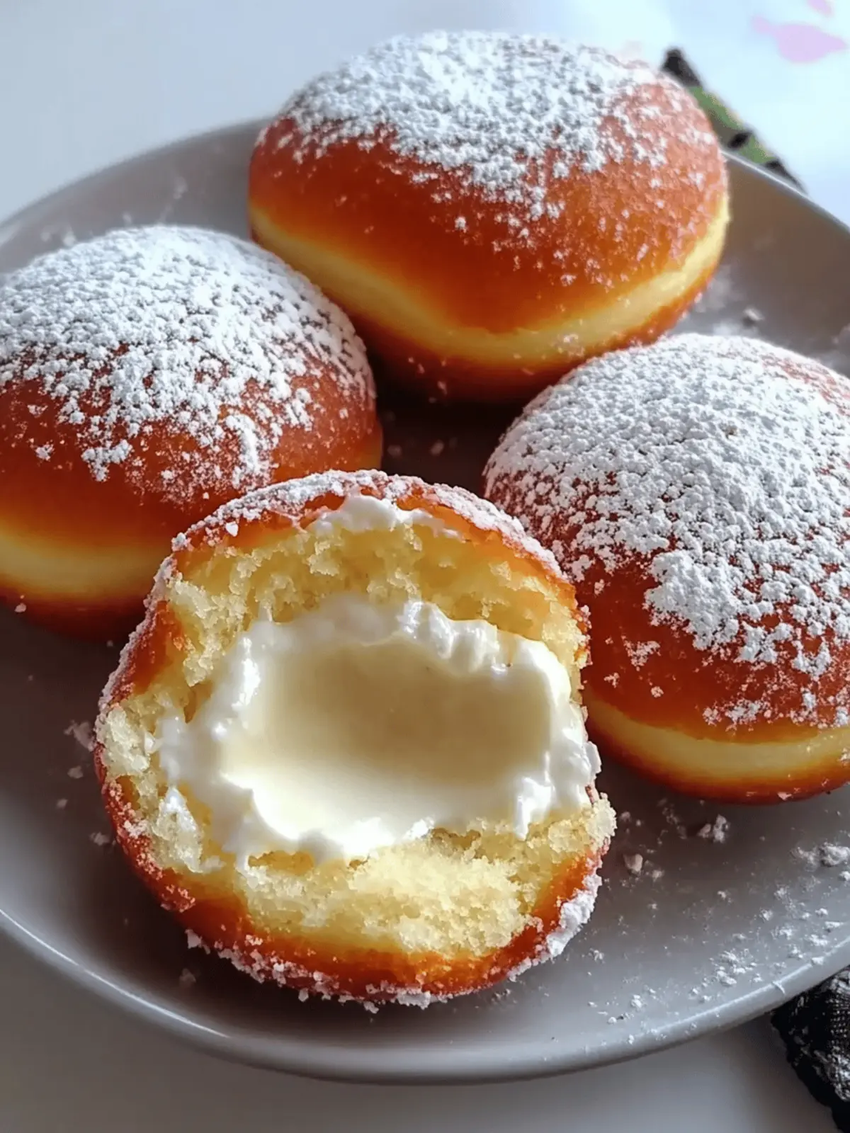 Bavarian Cream Doughnuts