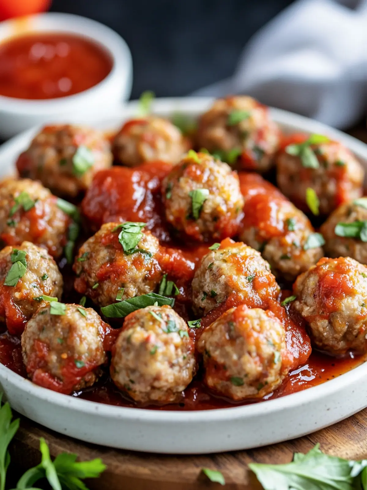 Savory Mini Meatballs with Marinara Sauce You ll Crave 2 Mini Meatballs with Marinara Sauce