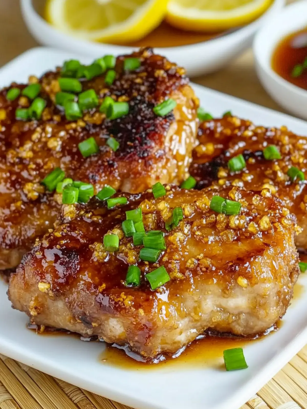 Double Crunch Honey Garlic Pork Chops