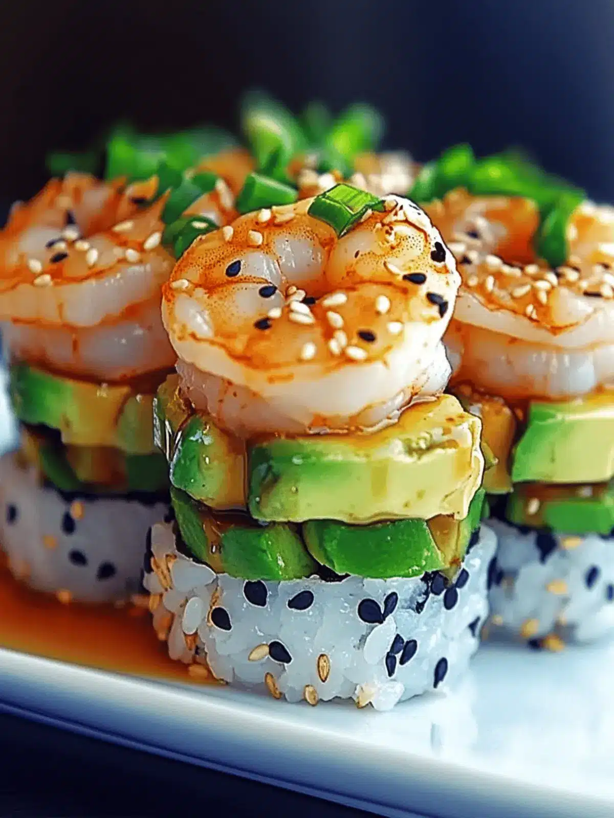 Spicy Shrimp Sushi Stacks: Elevate Your Home Dining Experience 3 SPICY SHRIMP SUSHI STACKS