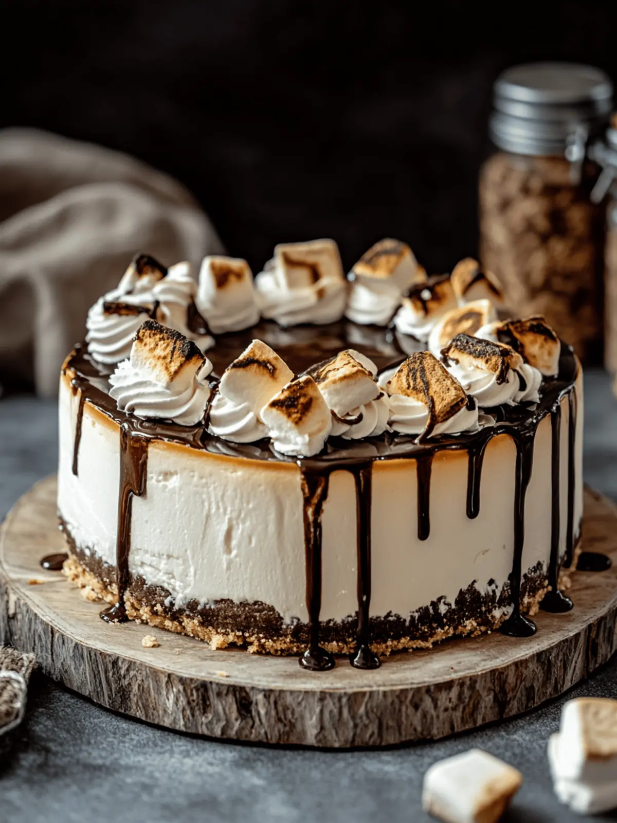 Indulge in Decadent S mores Cheesecake Bliss at Home 4 Decadent S mores Cheesecake