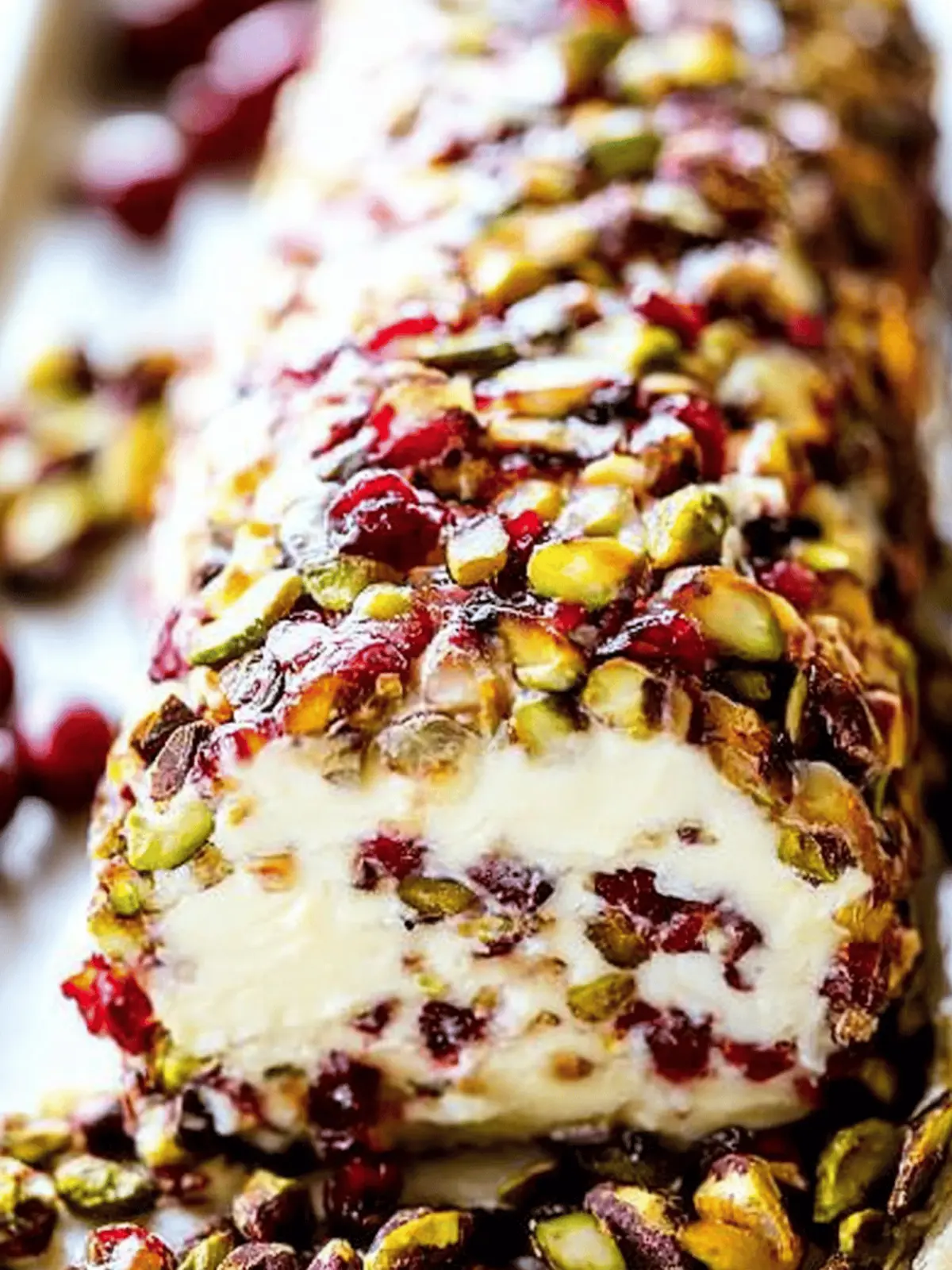 Cranberry Pistachio Cheese Log That's Perfect for Any Celebration 4 Cranberry Pistachio Cheese Log