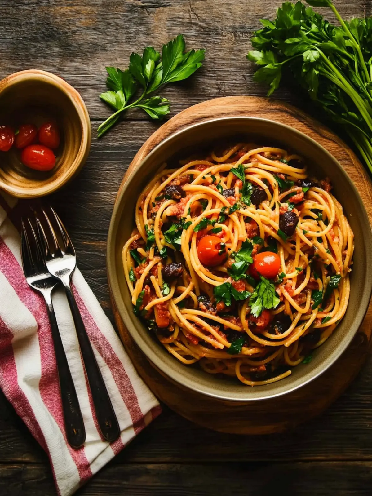 Vegan Pasta Puttanesca