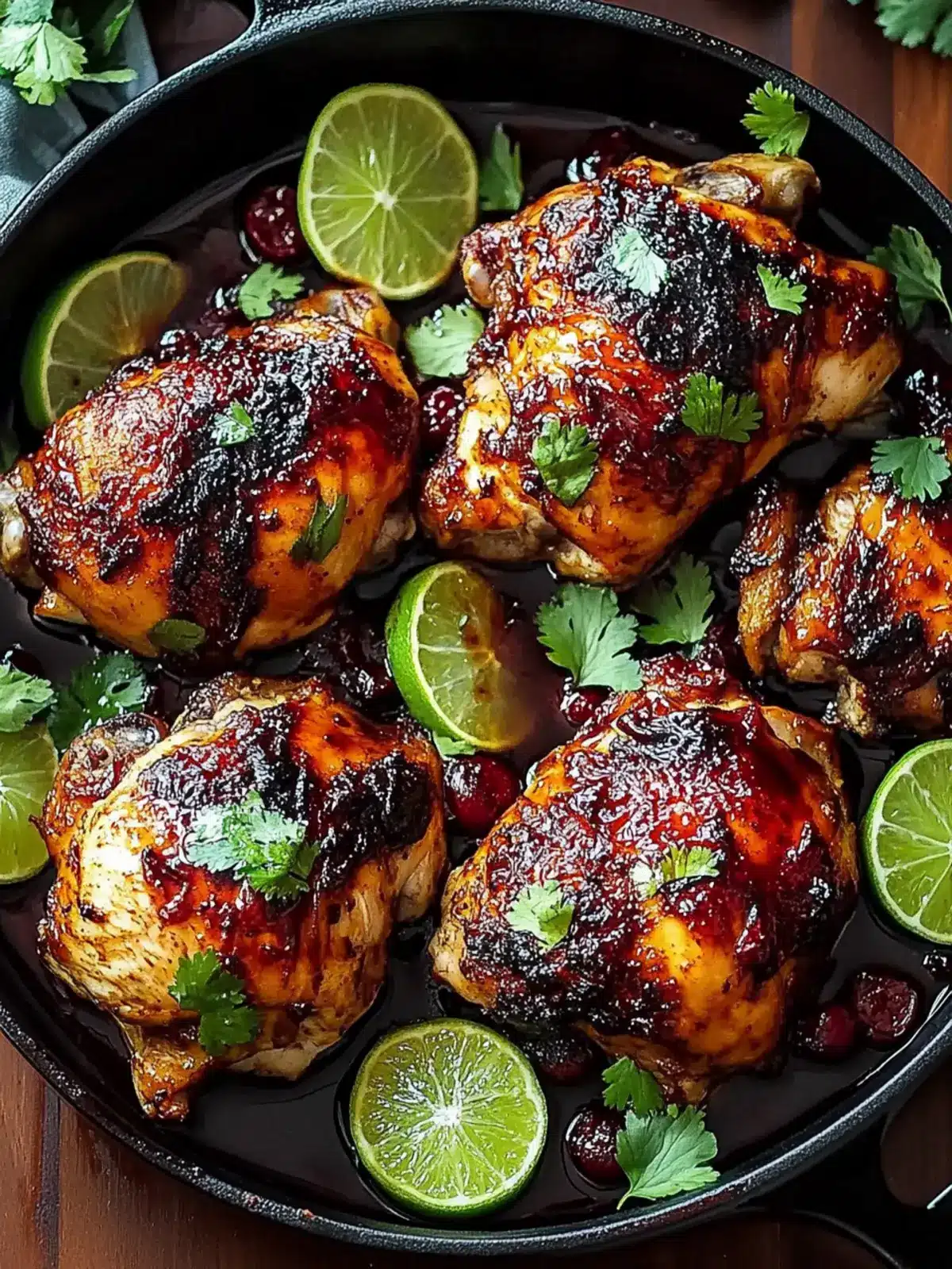 Cranberry Lime Glazed Chicken