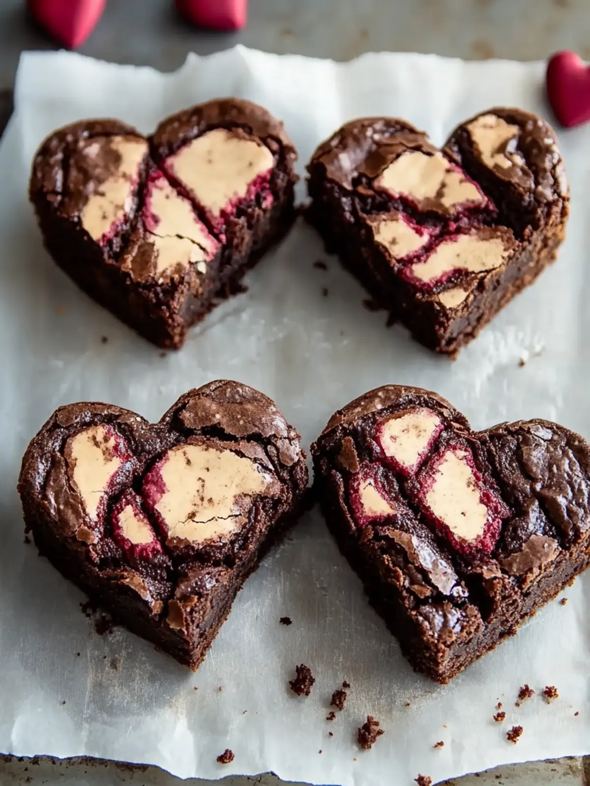 Heart Shaped Brownies