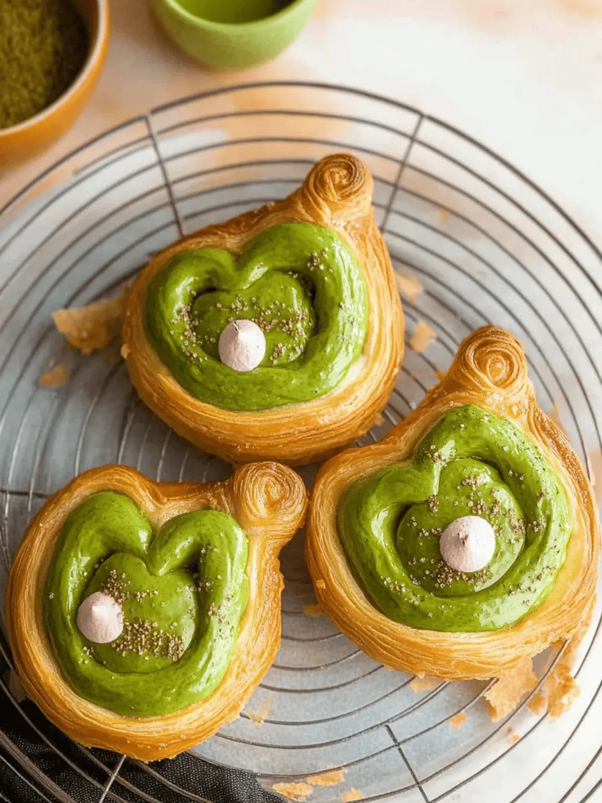 Irresistible Matcha Danishes Flaky, Creamy, Homemade Joy 2 Matcha Danishes
