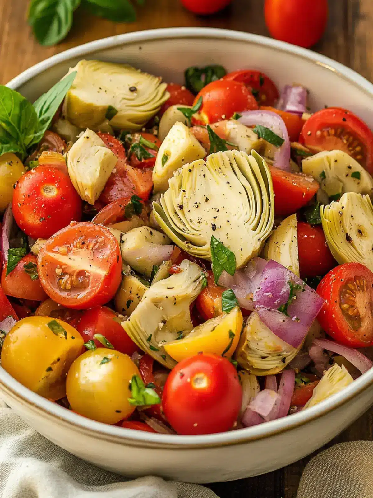 Tuscan Artichoke Tomato Salad