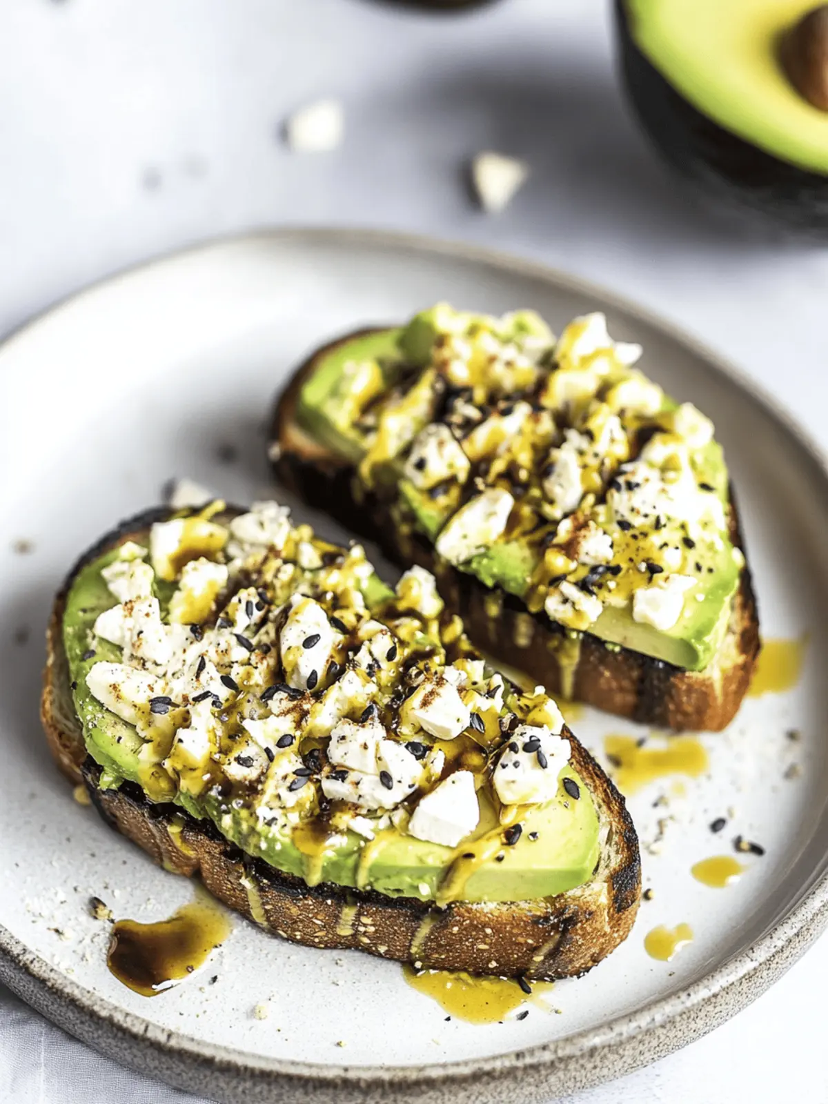Irresistible Avocado Toast with Feta and Balsamic Bliss 2 Avocado Toast