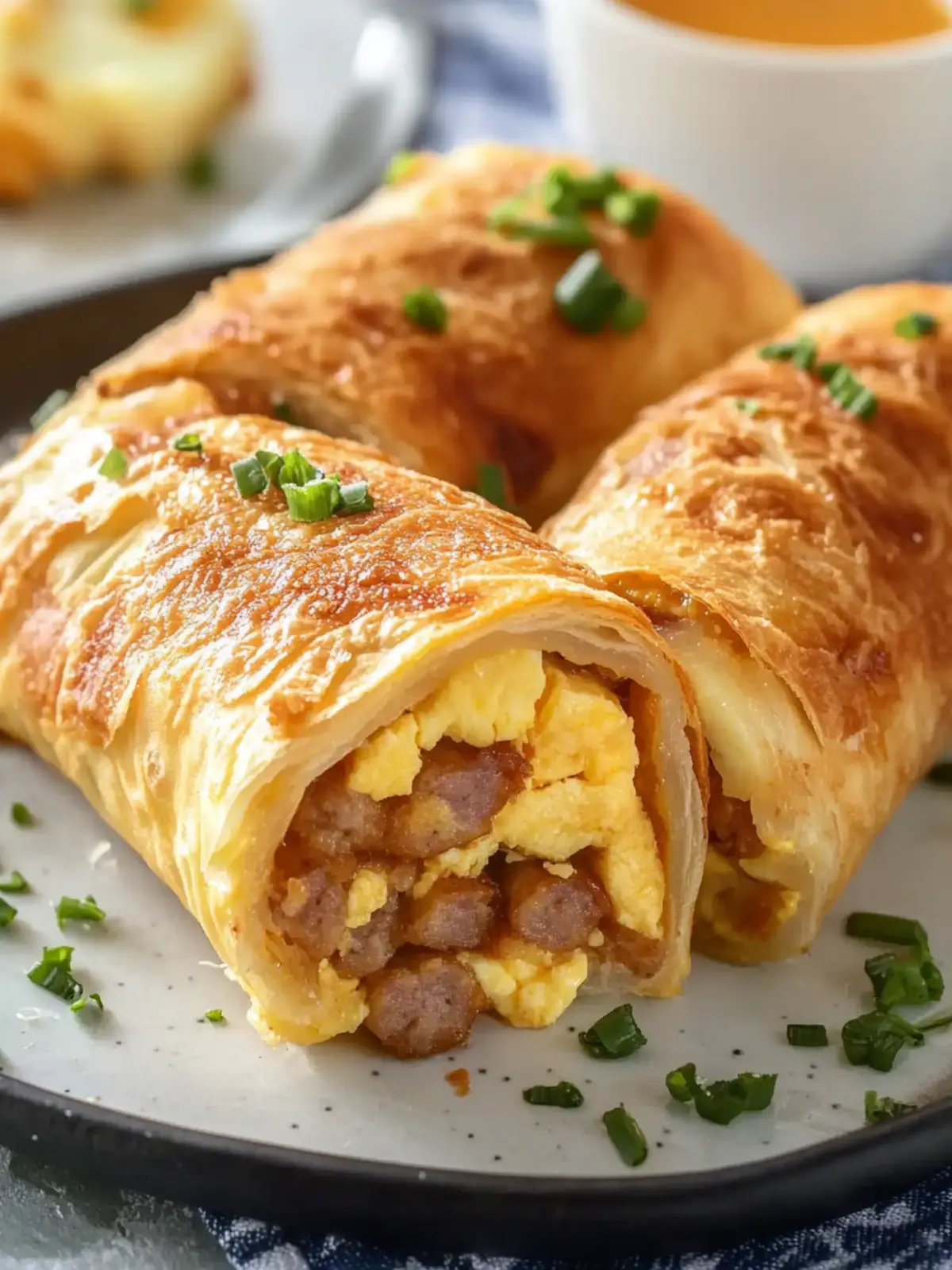 Sausage Egg Breakfast Roll-Ups