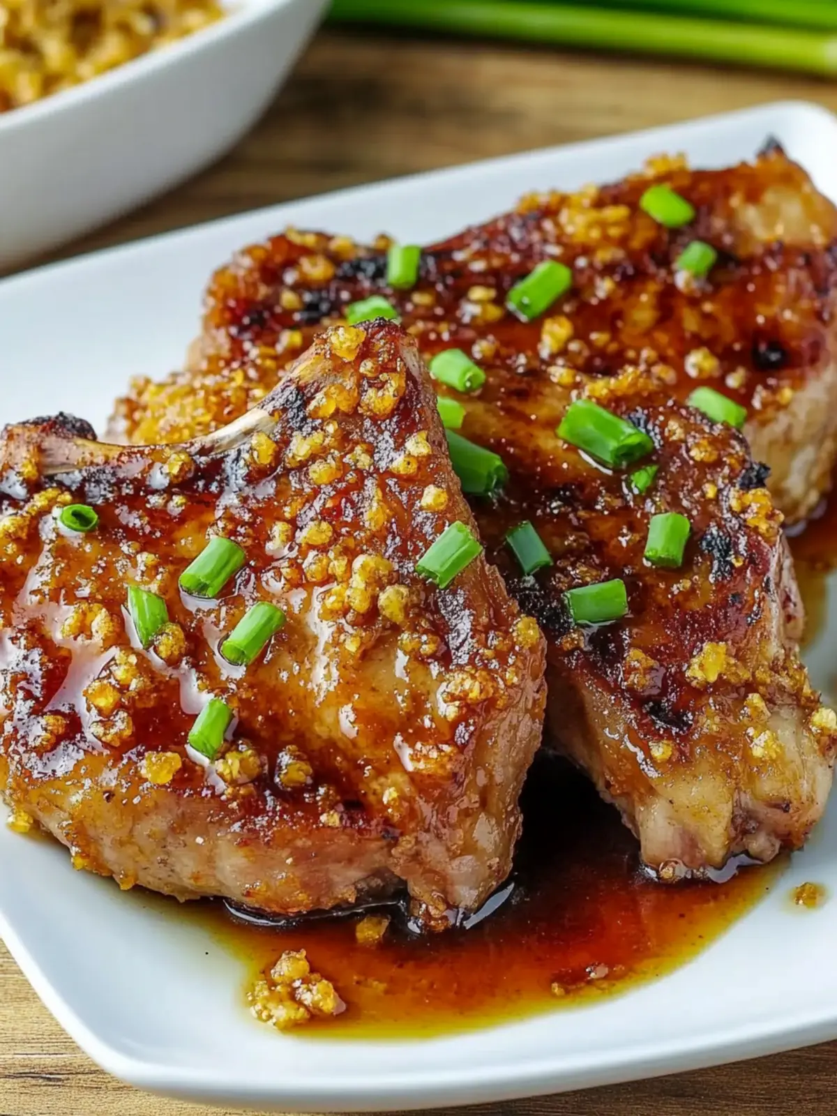 Double Crunch Honey Garlic Pork Chops