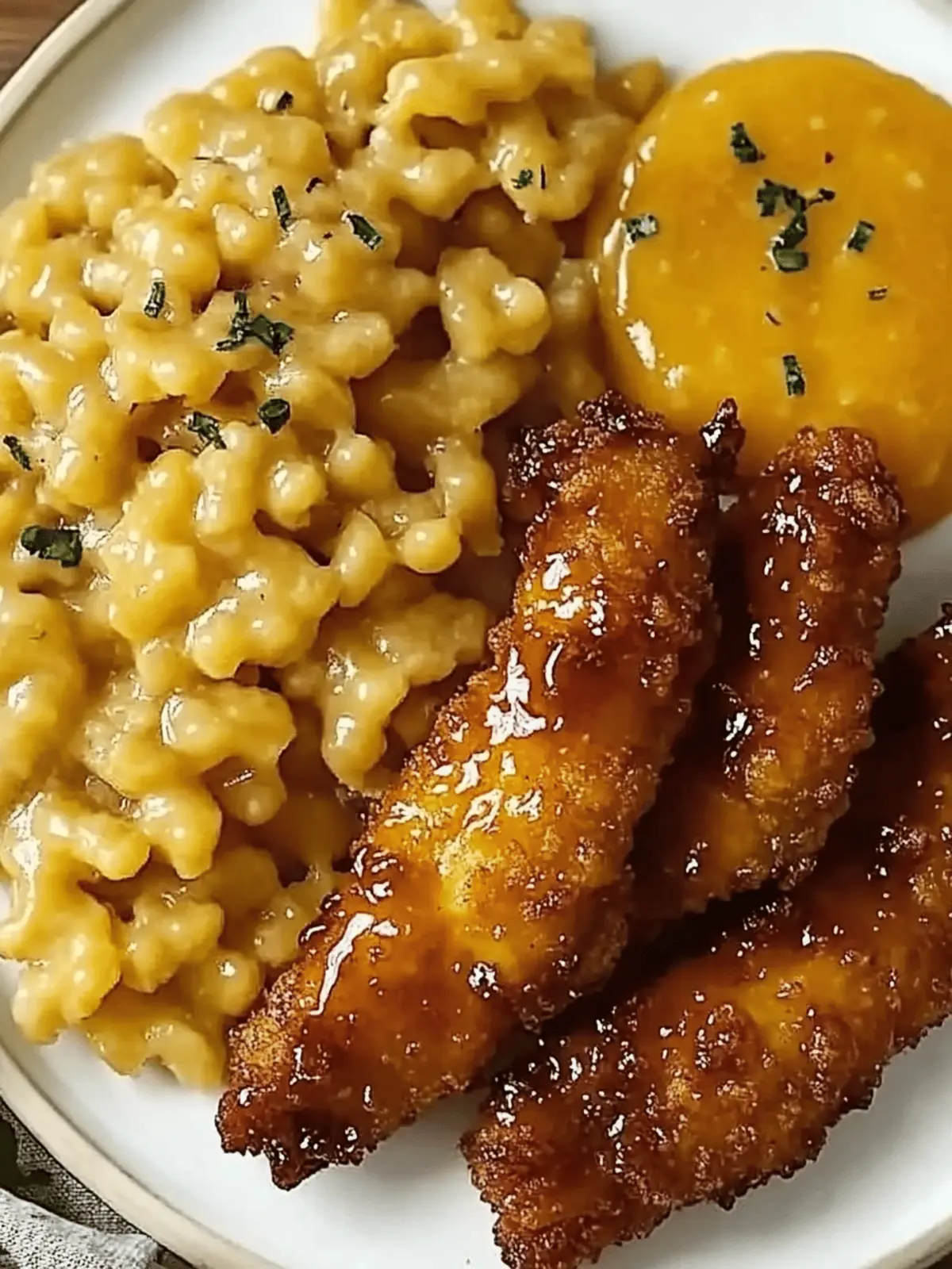 Irresistible Hot Honey Chicken Tenders with Creamy Mac and Cheese 2 Hot Honey Chicken Tenders