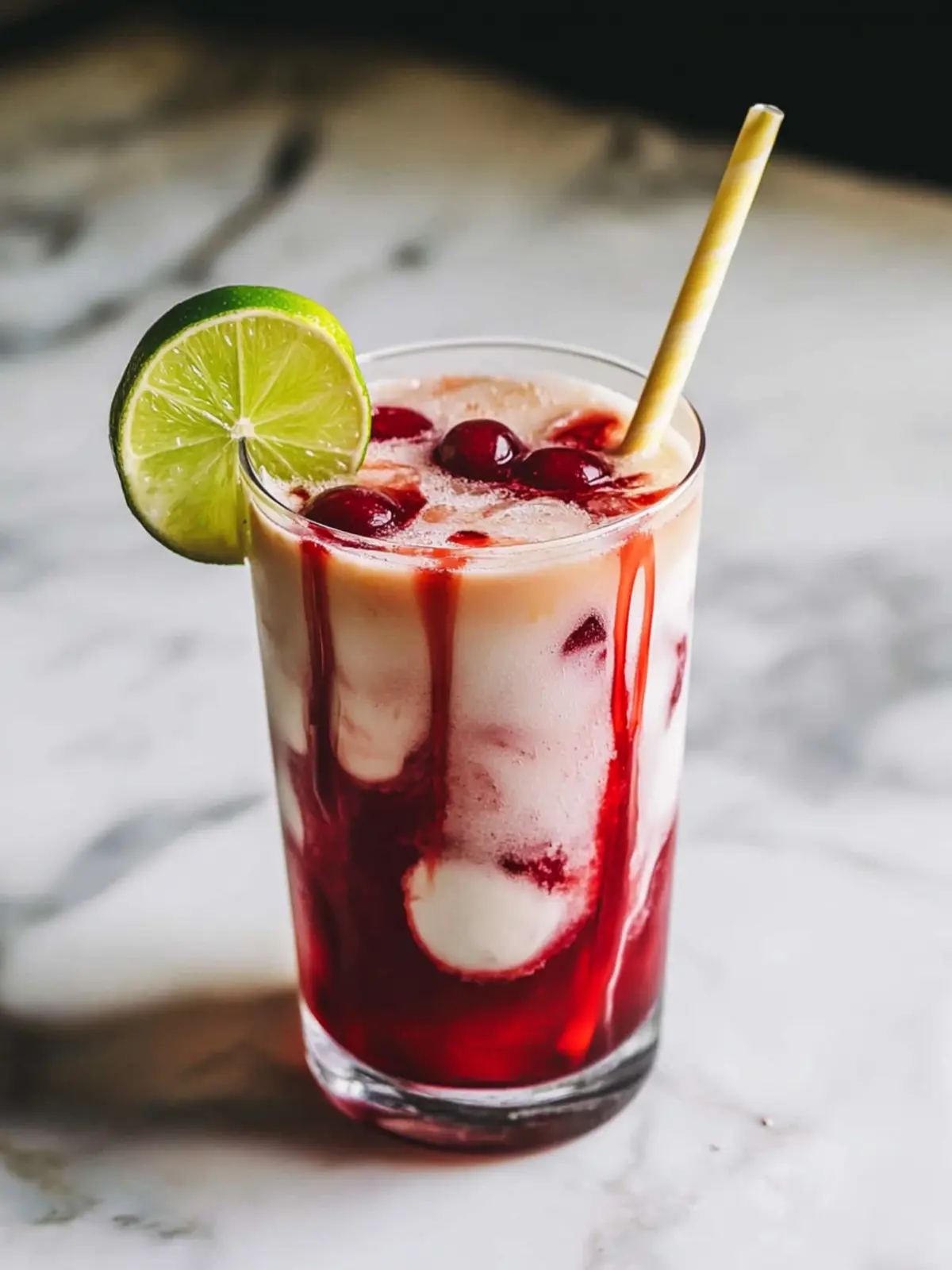 Cherry Lime Frost Dirty Soda