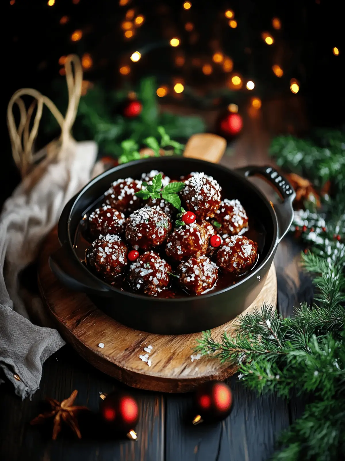 Savory Christmas Meatballs with a Sweet Cranberry Twist 2 Christmas Meatballs