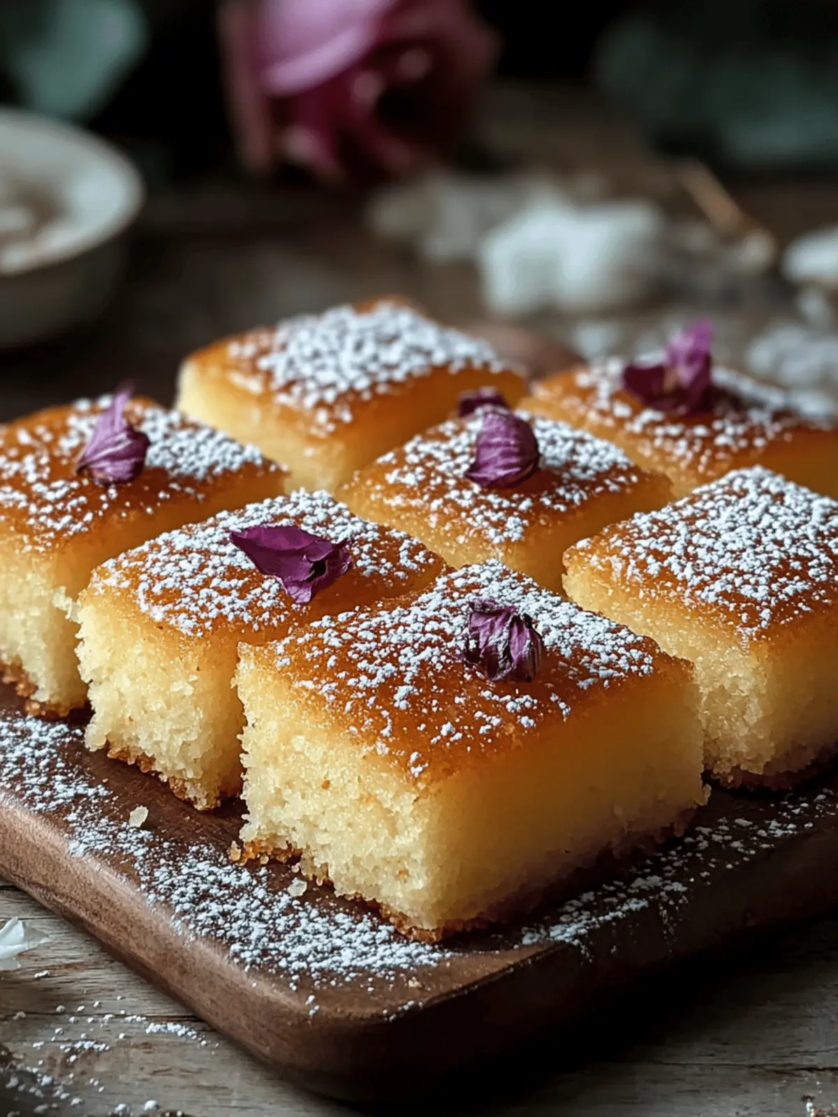 Sweet Semolina Cake Basbousa: A Delicious Twist on Tradition 4 Sweet Semolina Cake Basbousa