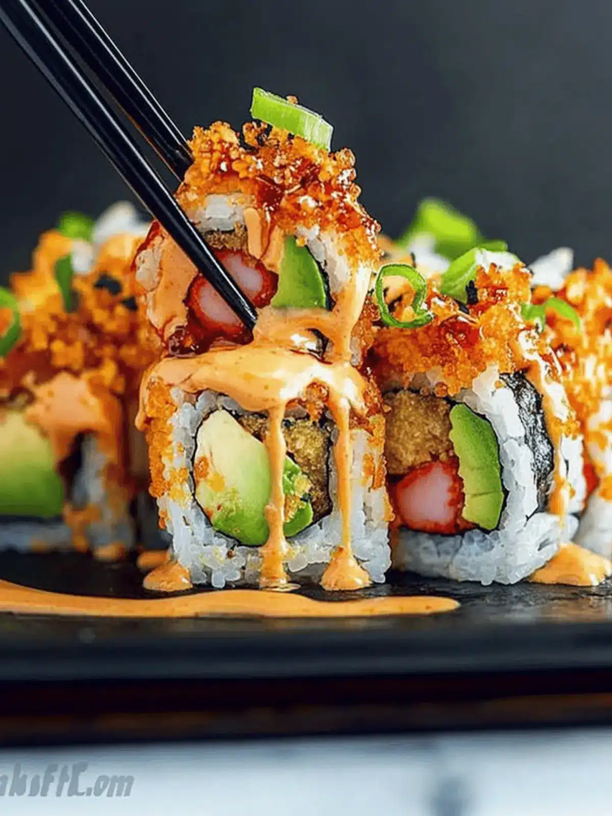 Create Your Own Volcano Roll: A Spicy Sushi Adventure! 3 Volcano Roll