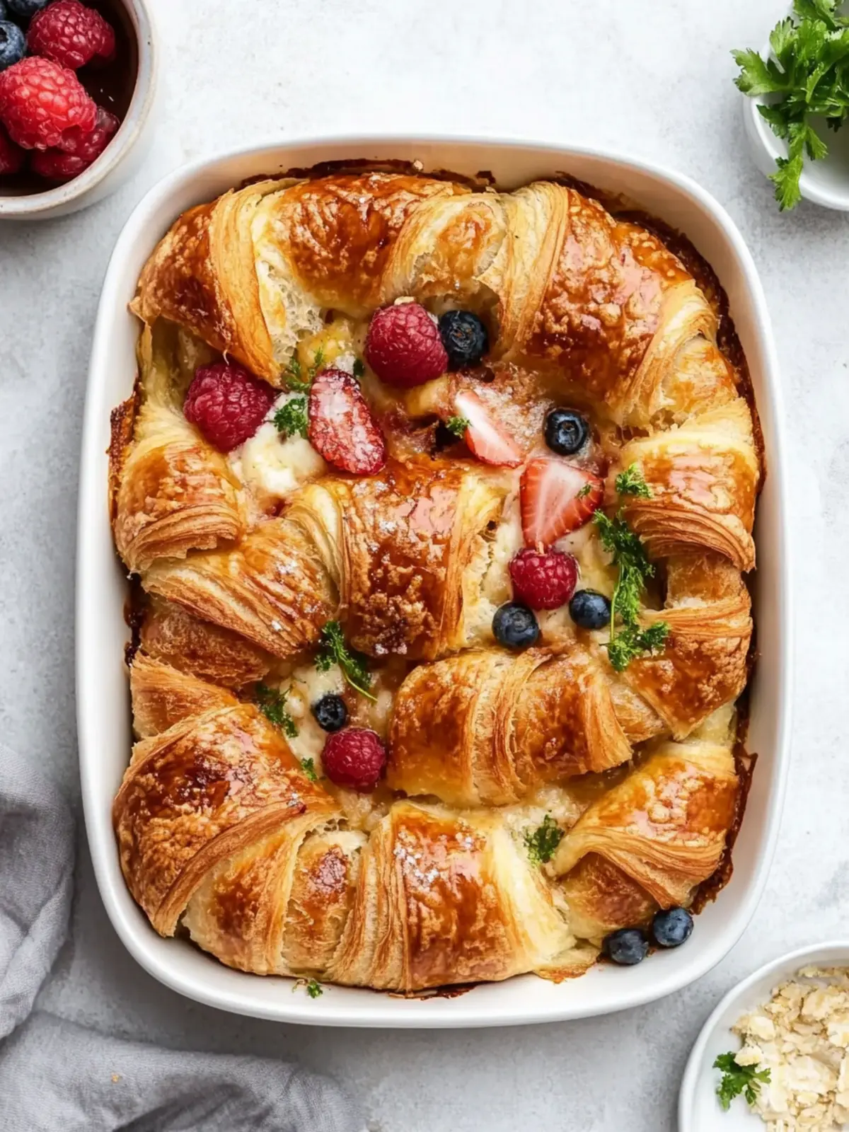 Decadent Croissant Breakfast Casserole for Brunch Bliss 2 Croissant Breakfast Casserole