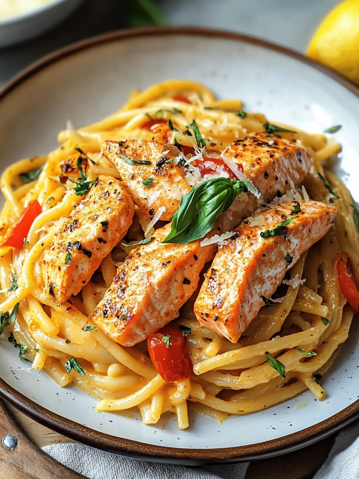 Cajun Salmon Pasta