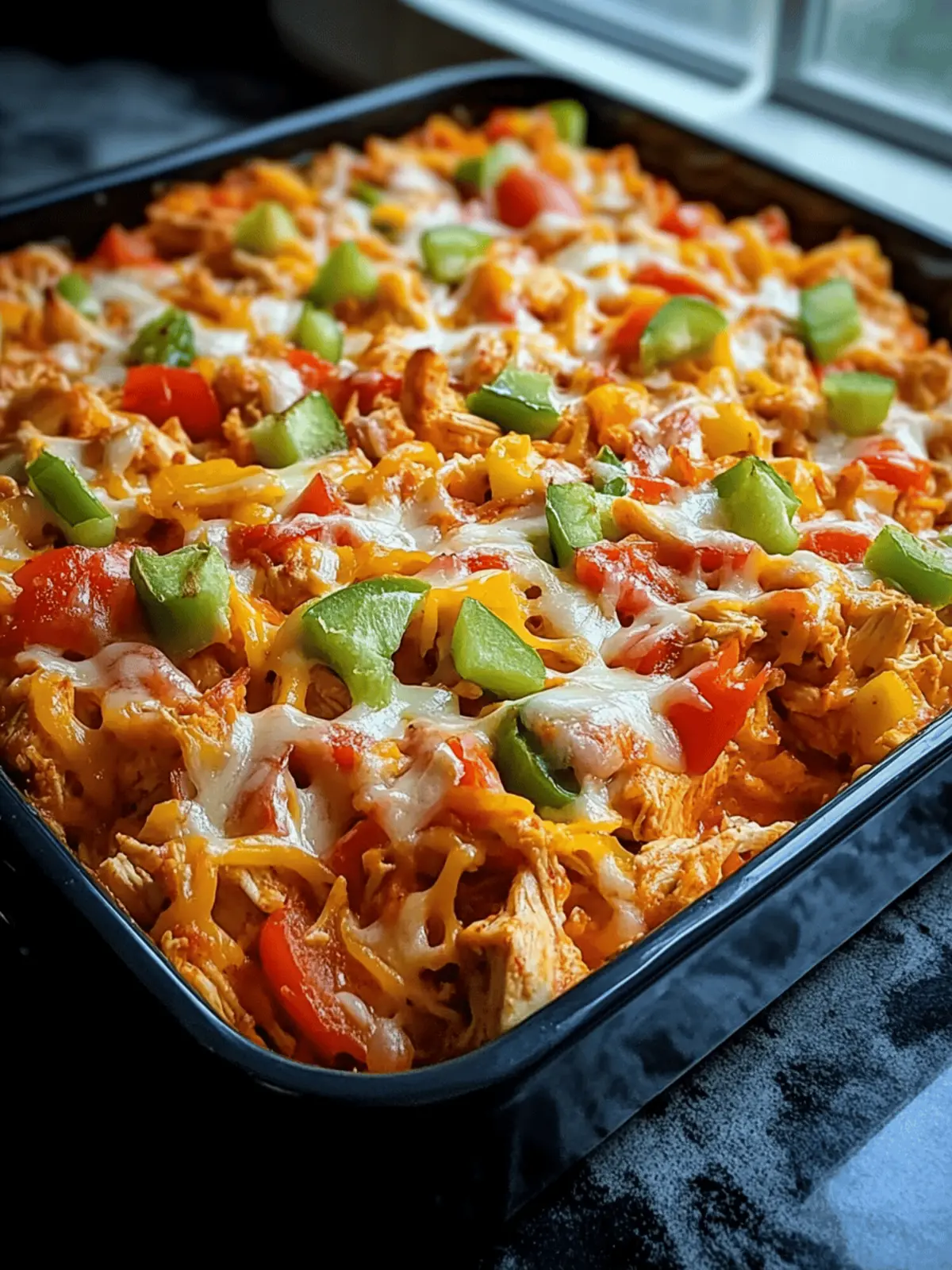 Fajita Chicken Casserole A Savory Tex-Mex Delight 3 Fajita Chicken Casserole