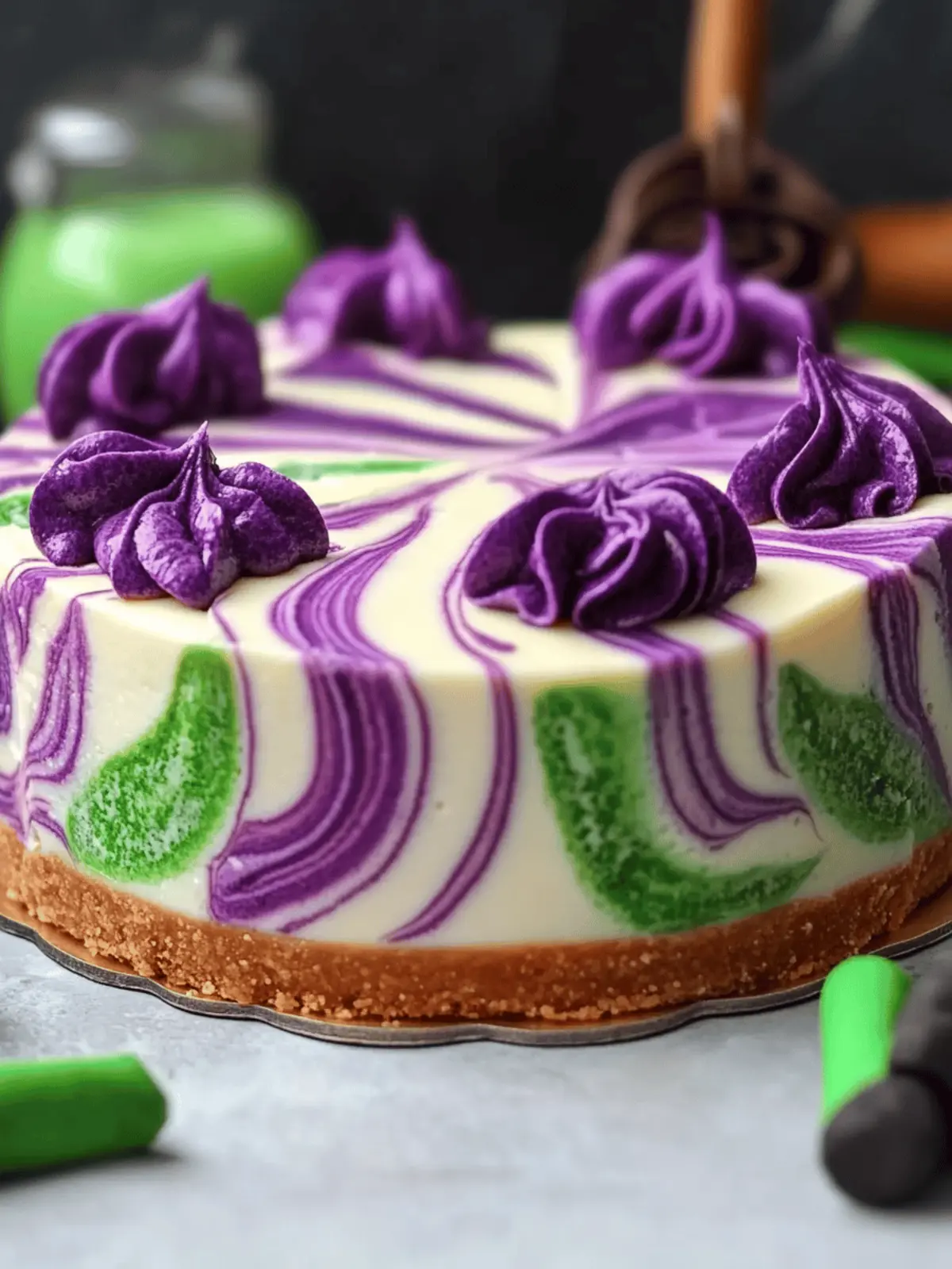 Polyjuice Potion Swirl Cheesecake