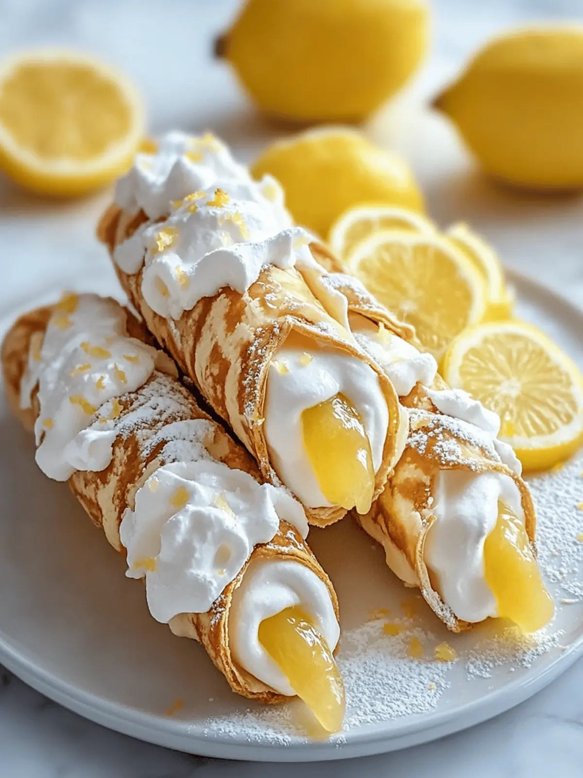 Zesty Lemon Meringue Pie Cannoli: A Refreshing Summer Treat 4 Zesty Lemon Meringue Pie Cannoli