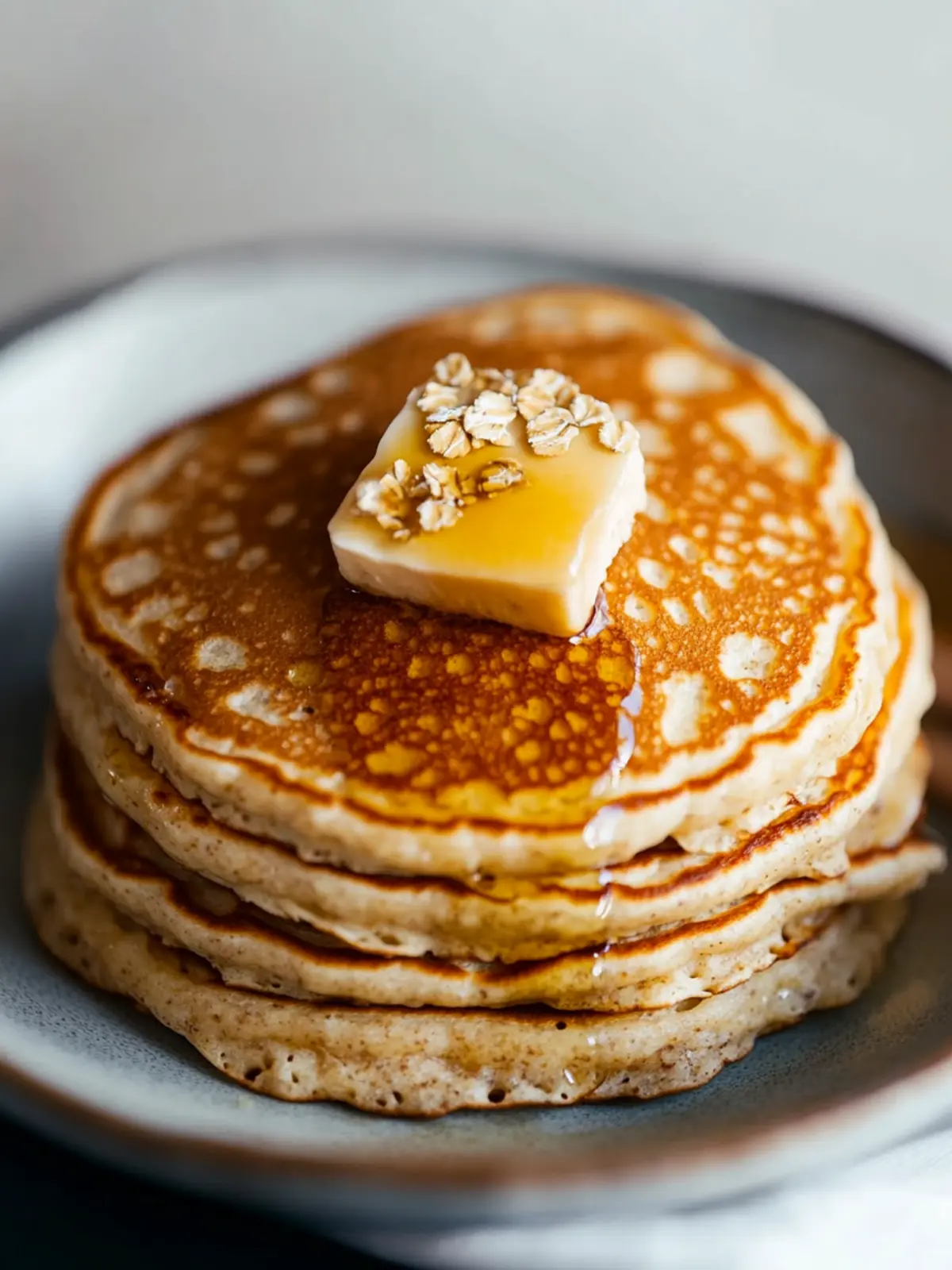 Fluffy Oatmeal Pancakes