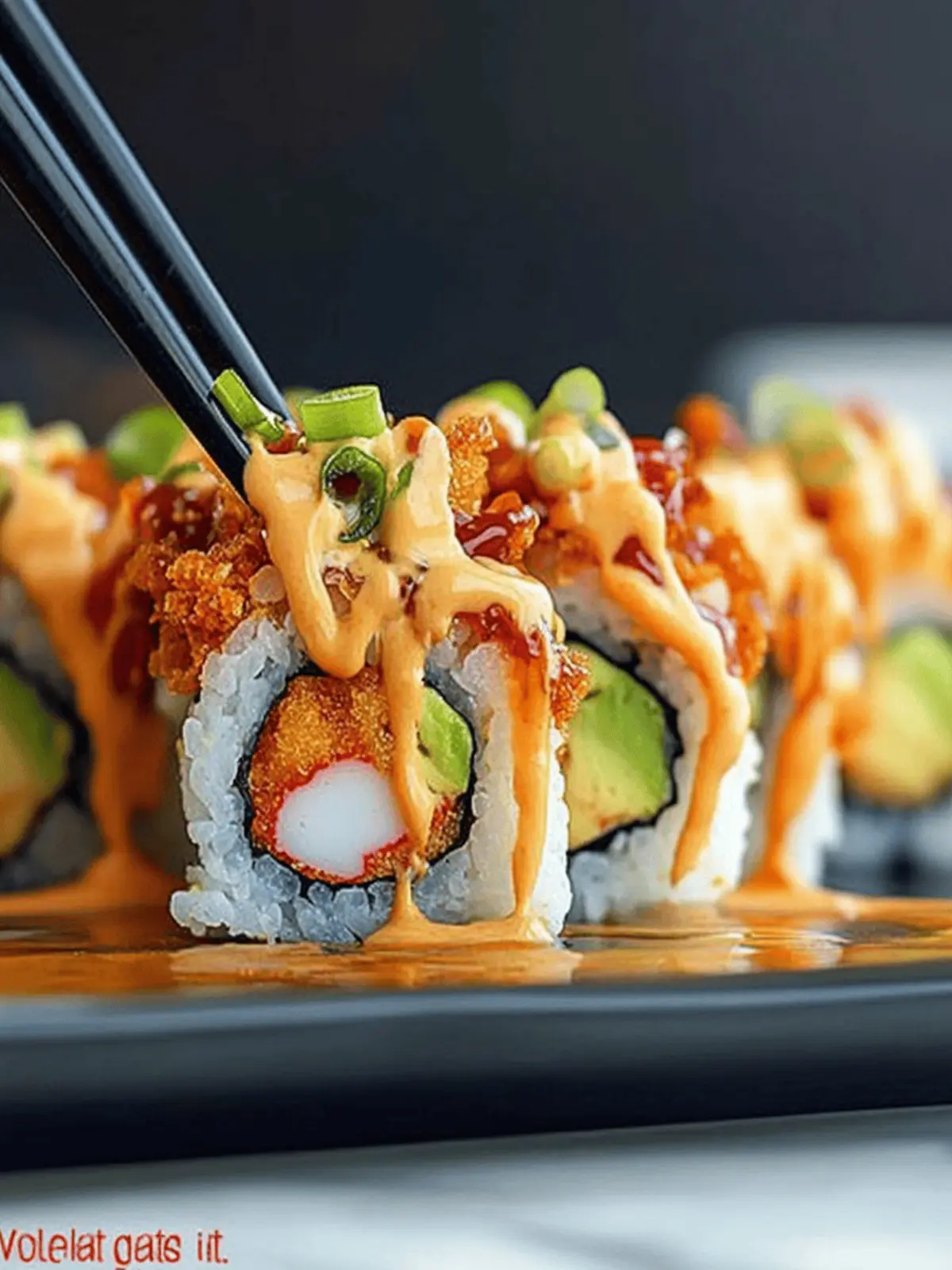 Create Your Own Volcano Roll: A Spicy Sushi Adventure! 2 Volcano Roll