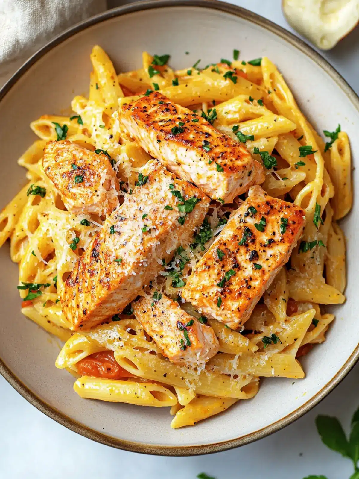 Cajun Salmon Pasta