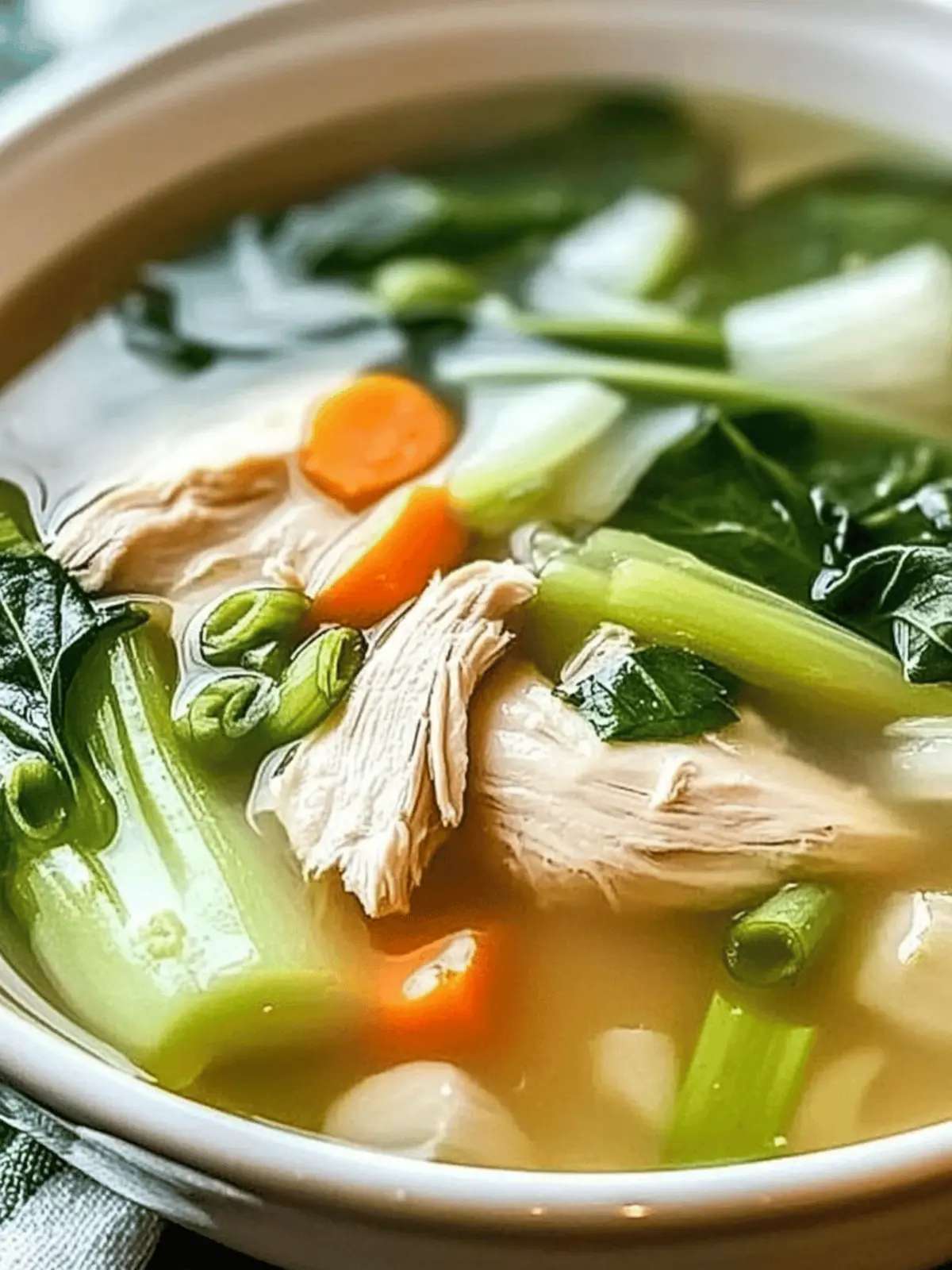 Bok Choy Chicken Soup