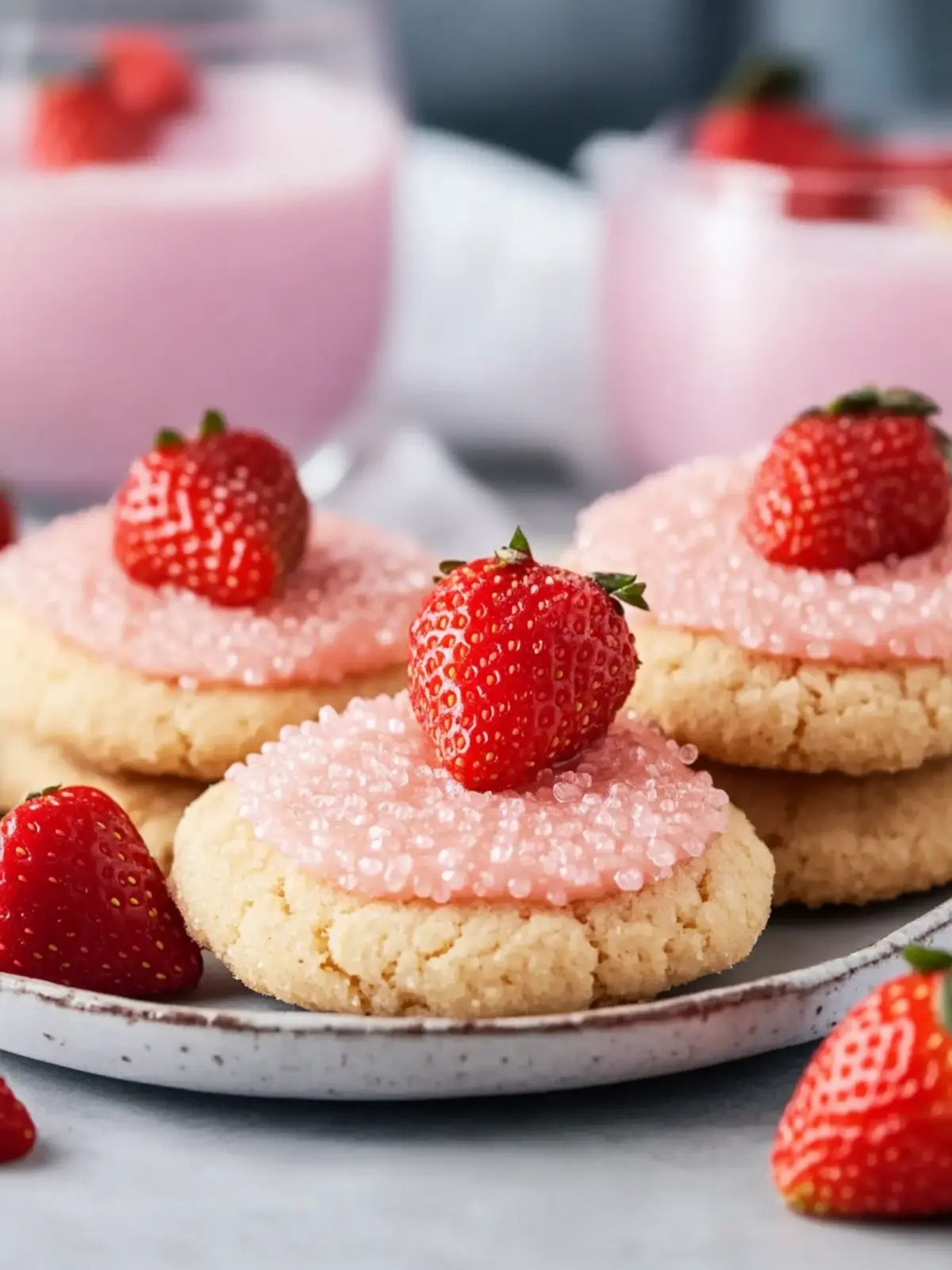 Strawberry Kiss Cookies