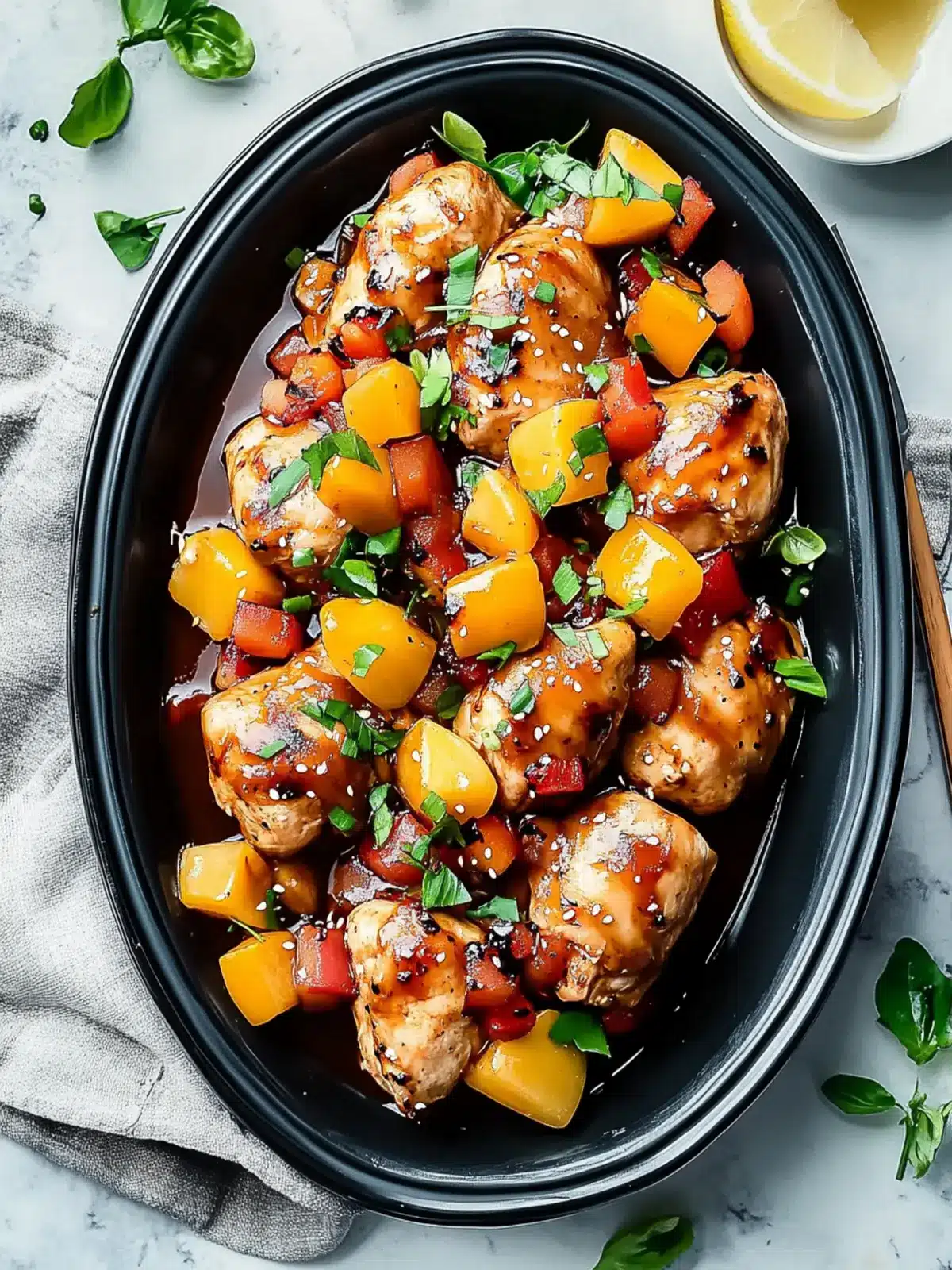 Sweet Hawaiian Crockpot Chicken
