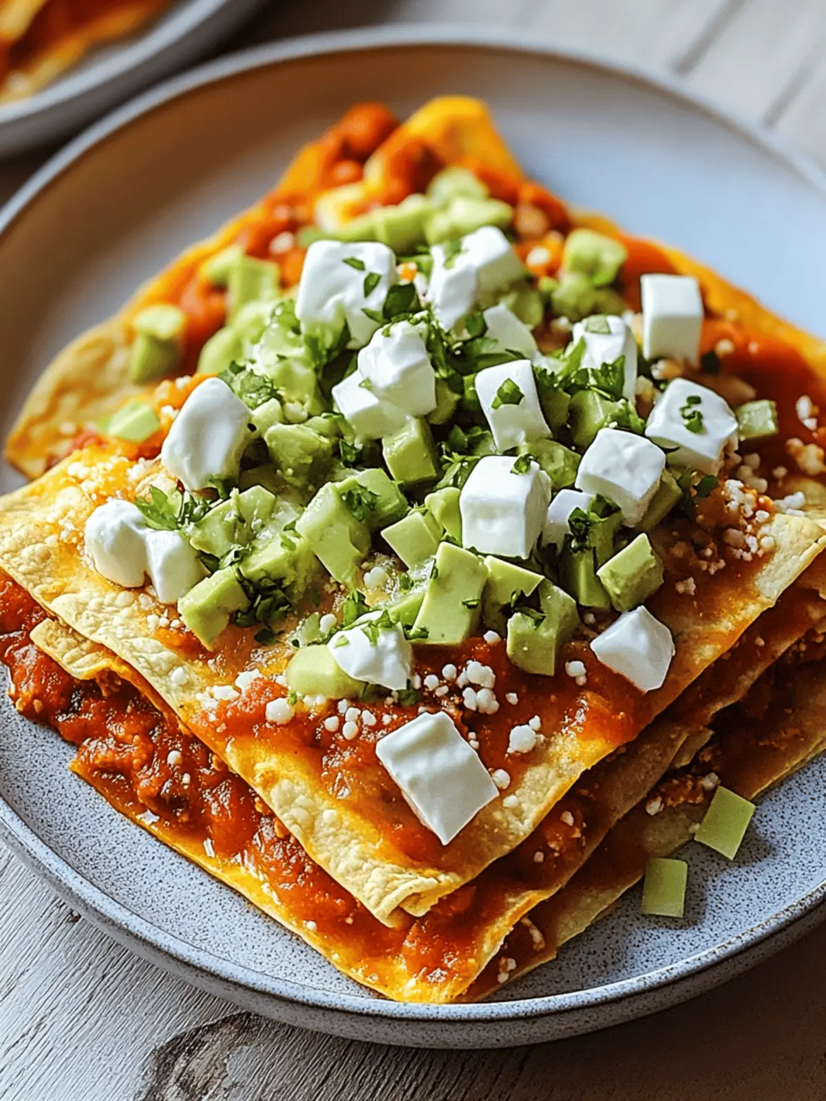 Savory Sonoran Flat Enchiladas with Smoky Red Chile Sauce 3 Sonoran Flat Enchiladas