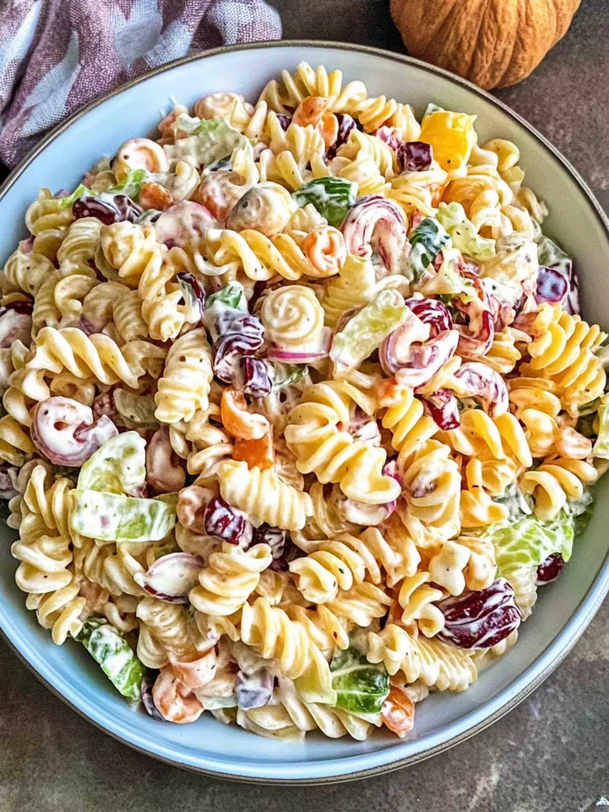 Thanksgiving Pasta Salad: Creamy, Colorful, and Comforting 4 Thanksgiving Pasta Salad